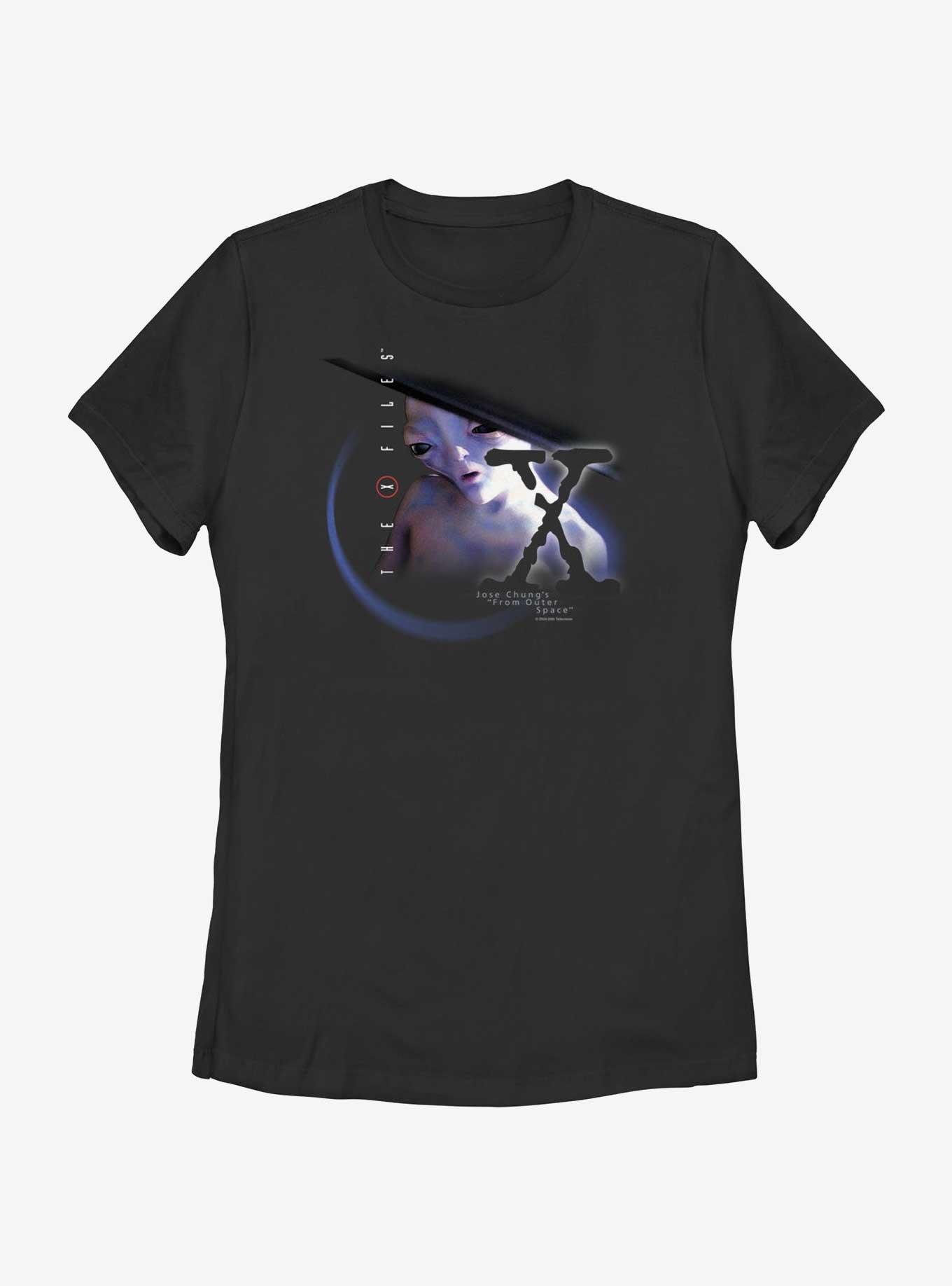 X-Files From Outer Space Womens T-Shirt, BLACK, hi-res