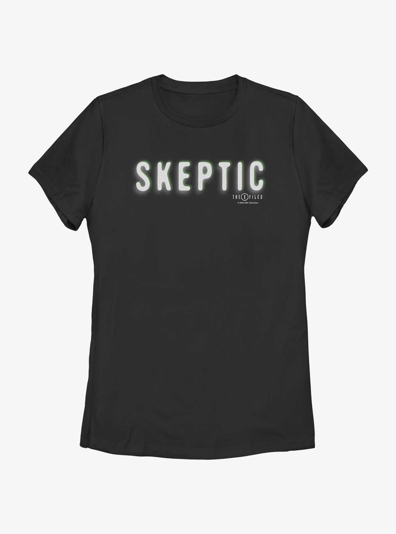 X-Files Skeptic Womens T-Shirt, BLACK, hi-res