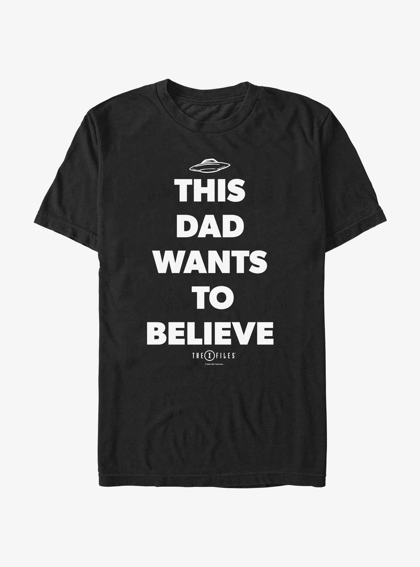 X-Files Believer Dad T-Shirt, BLACK, hi-res