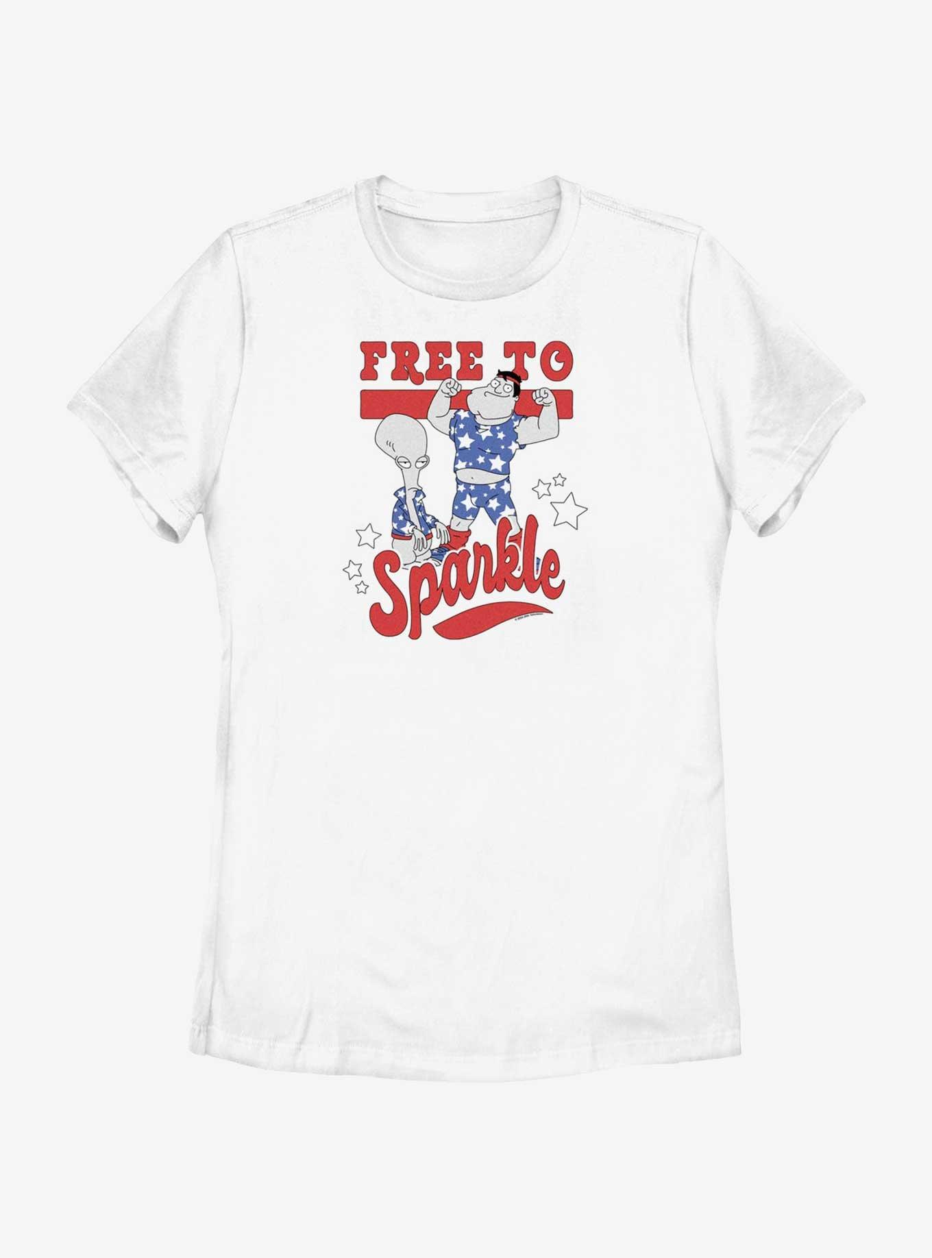 American Dad Free To Sparkle Womens T-Shirt, , hi-res