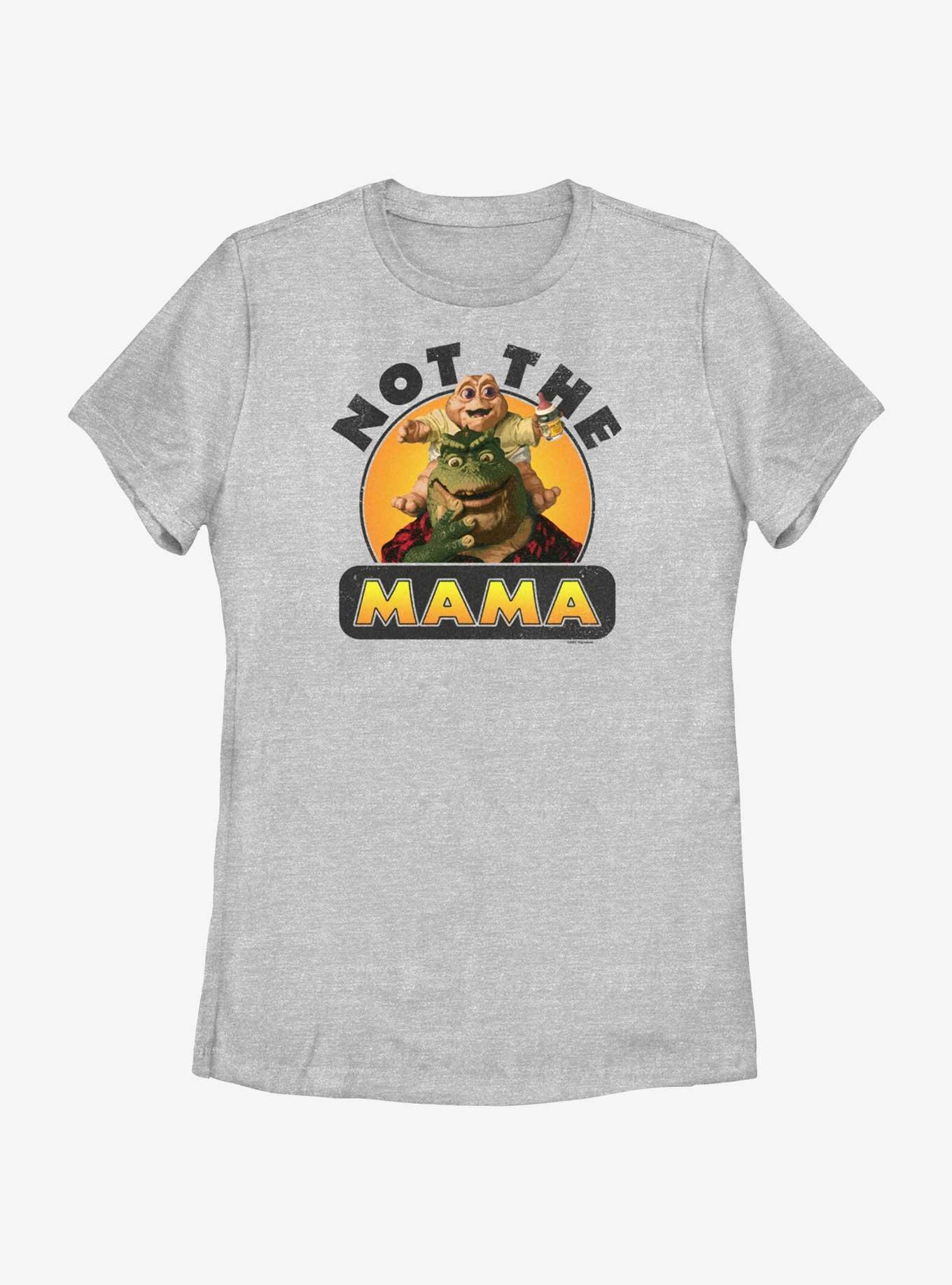 Dinosaurs Not The Mama Womens T-Shirt, ATH HTR, hi-res