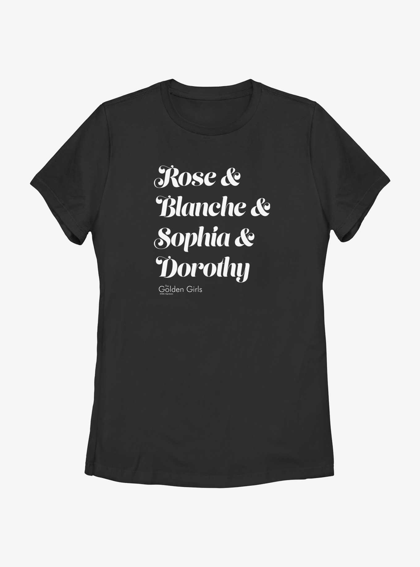 Golden Girls Name Stack Womens T-Shirt, , hi-res