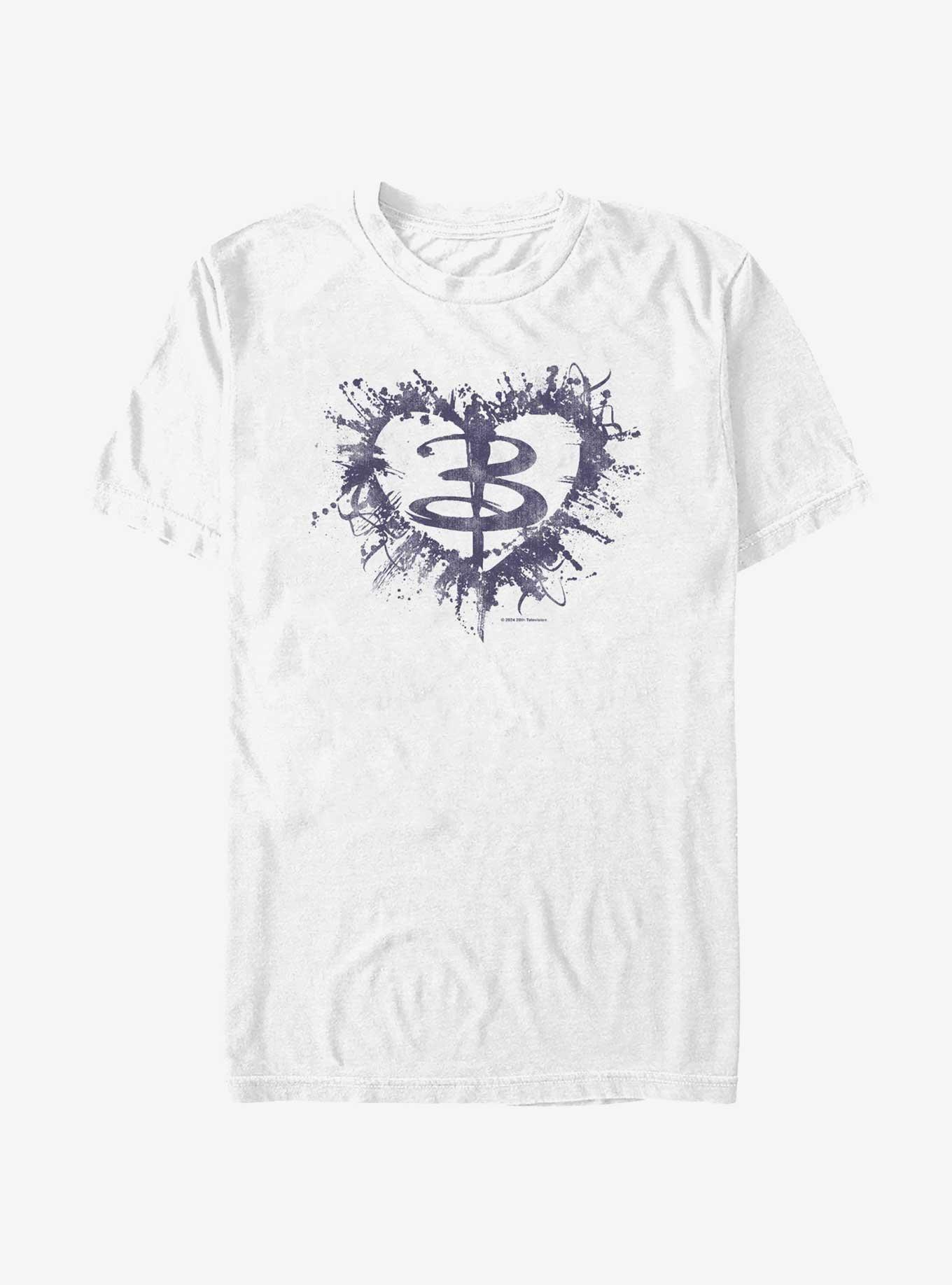 Buffy The Vampire Slayer Buffy Heart T-Shirt, WHITE, hi-res