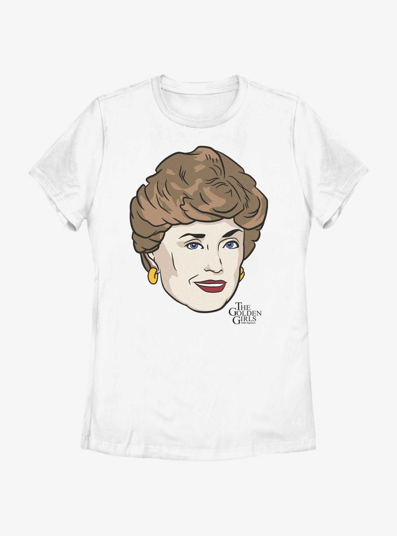 Golden Girls Blanche Bigface Womens T-Shirt, WHITE, hi-res