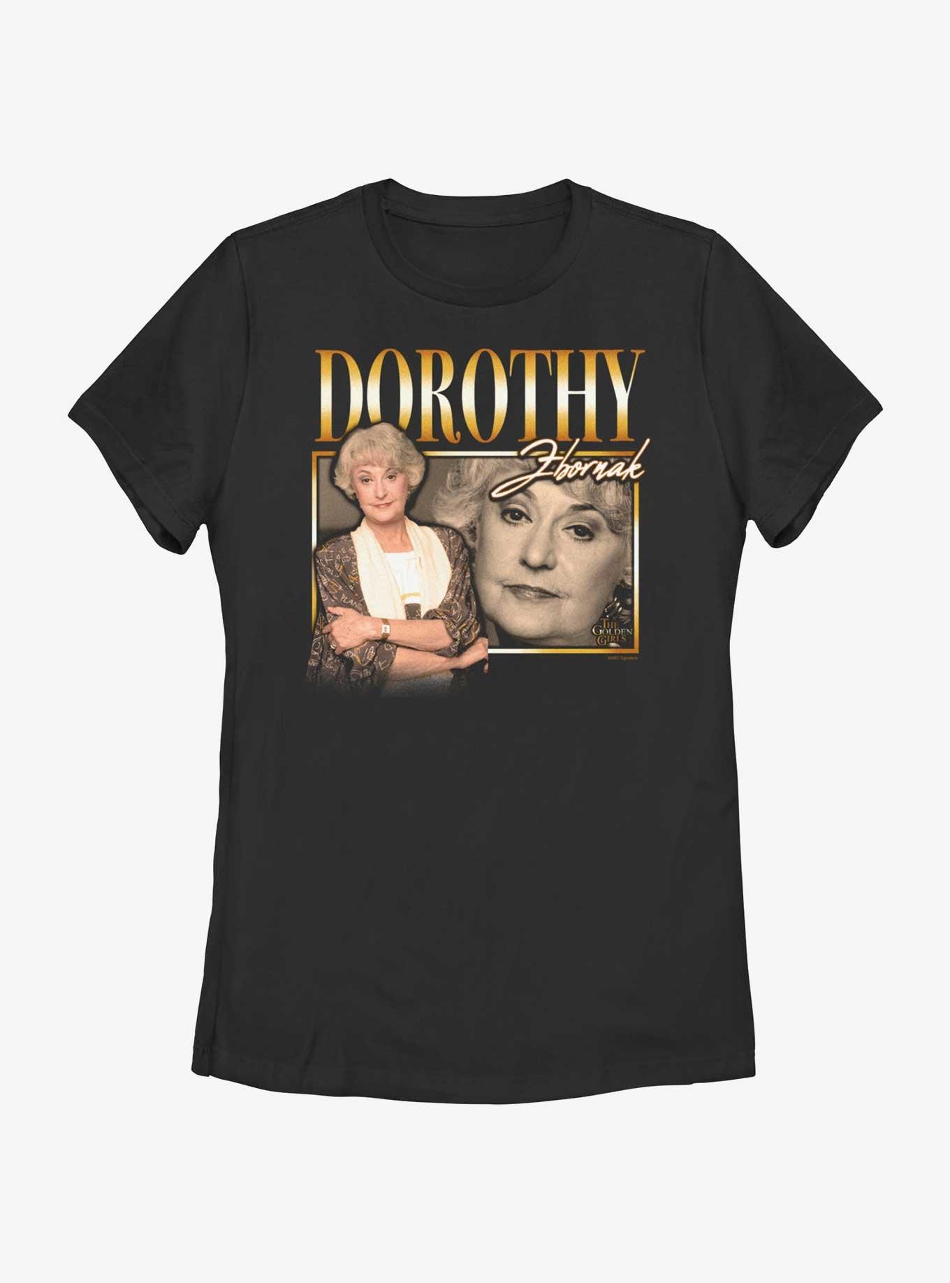 Golden Girls Dorothy 90S Boxup Womens T-Shirt, BLACK, hi-res