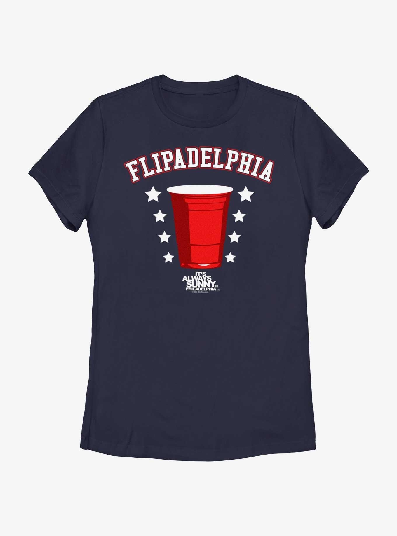 It's Always Sunny In Philadelphia Flipadelphia Womens T-Shirt, NAVY, hi-res