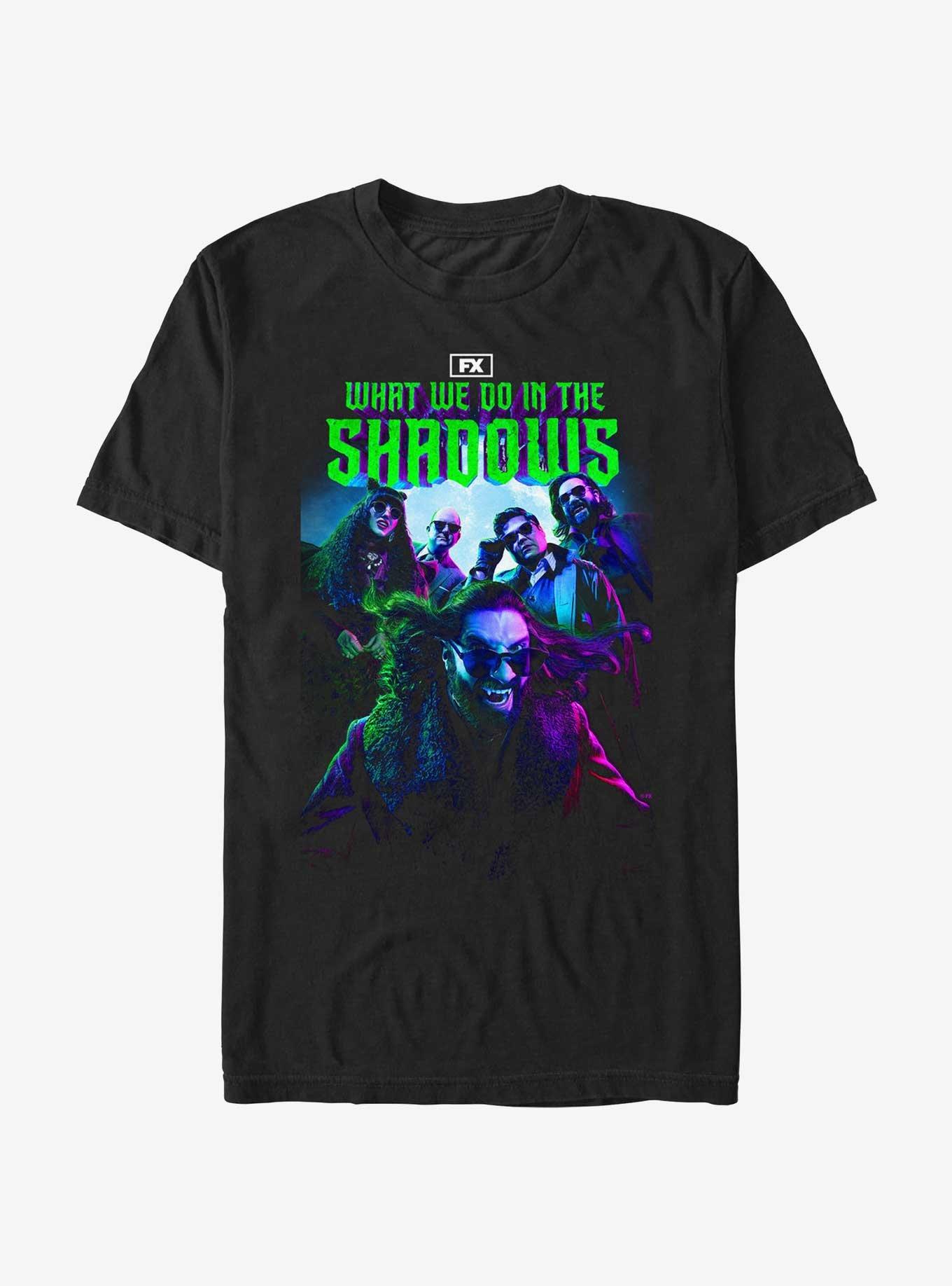 What We Do In The Shadows Vampire Cast T-Shirt, BLACK, hi-res