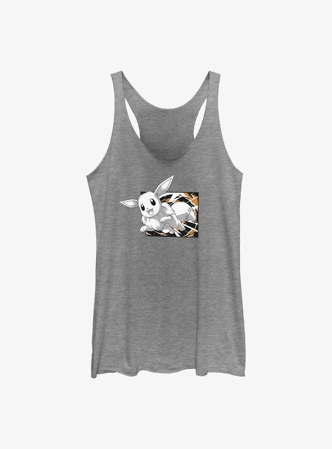 Pokemon Eevee Jump Girls Tank, GRAY HTR, hi-res