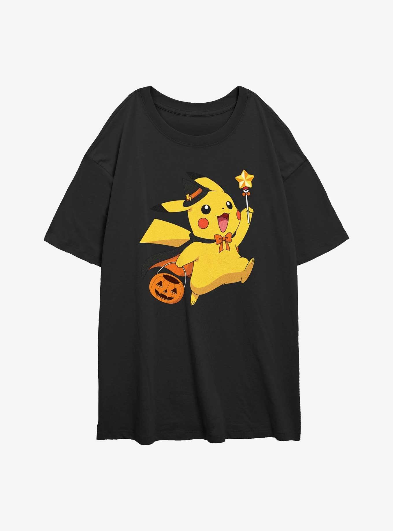 Pokemon Pikachu D Wizard Girls Oversized T-Shirt, , hi-res
