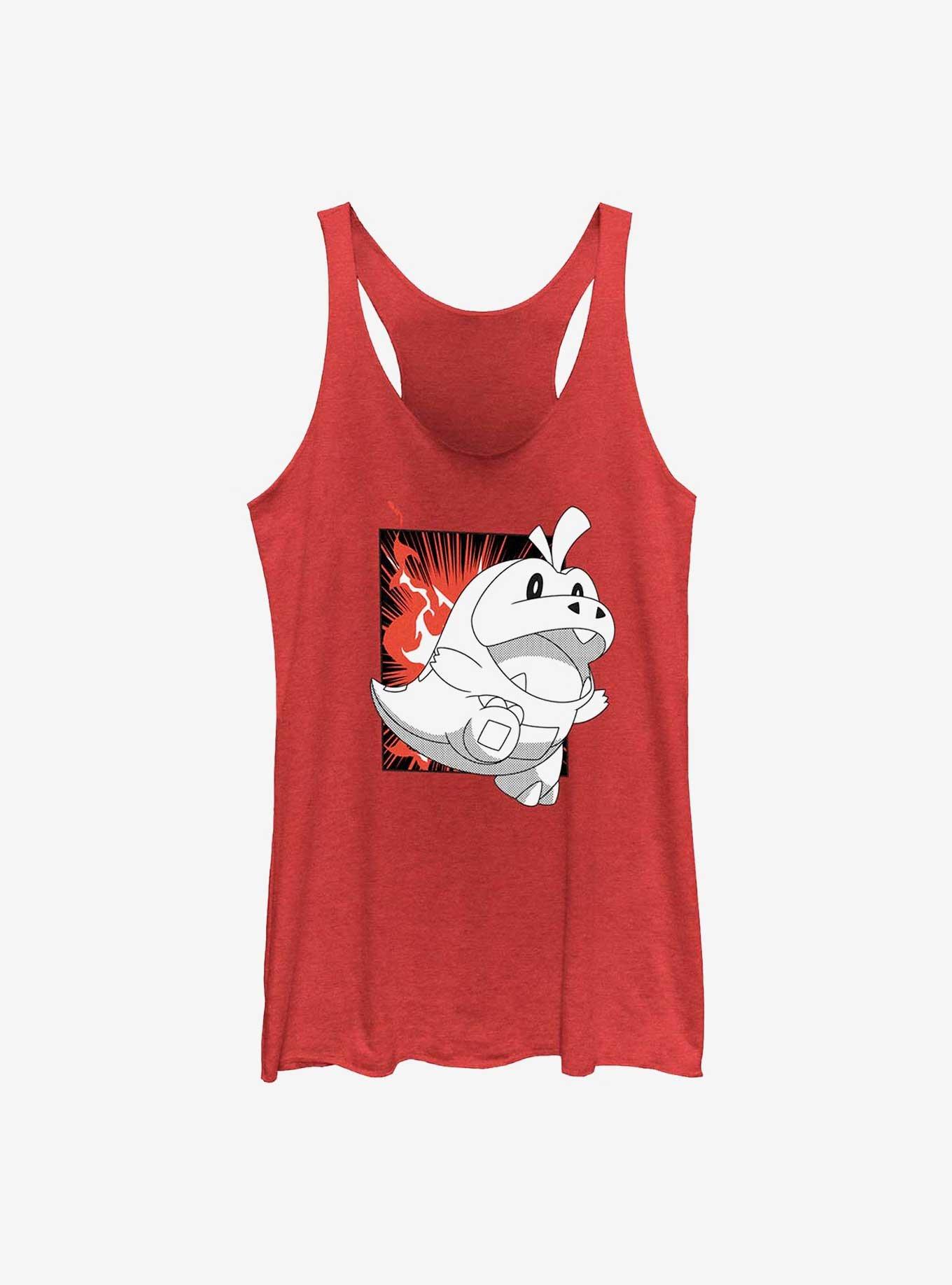 Pokemon Fuecoco Girls Tank, RED HTR, hi-res