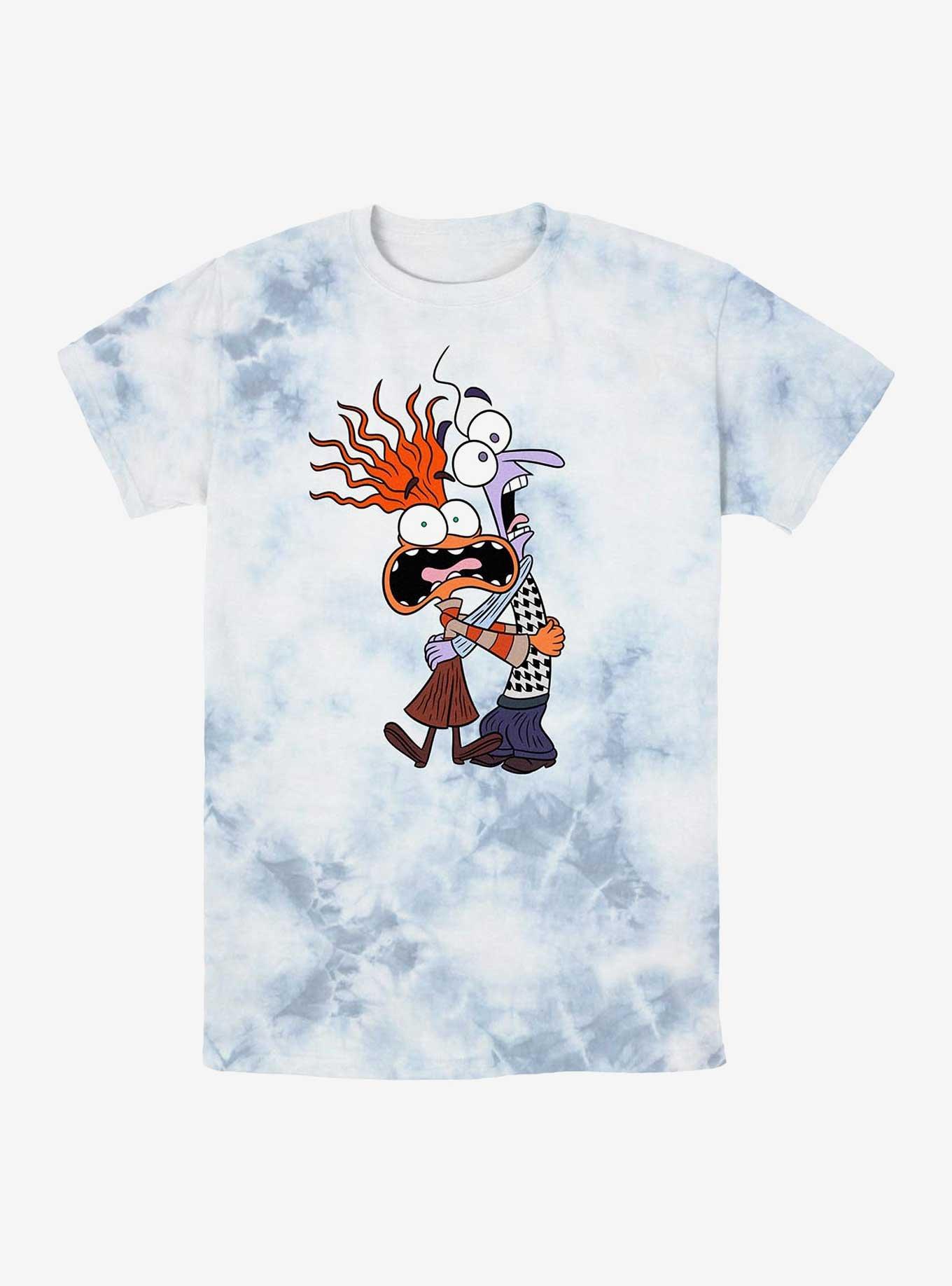Disney Pixar Inside Out 2 Anxiety And Fear Tie-Dye T-Shirt, WHITEBLUE, hi-res