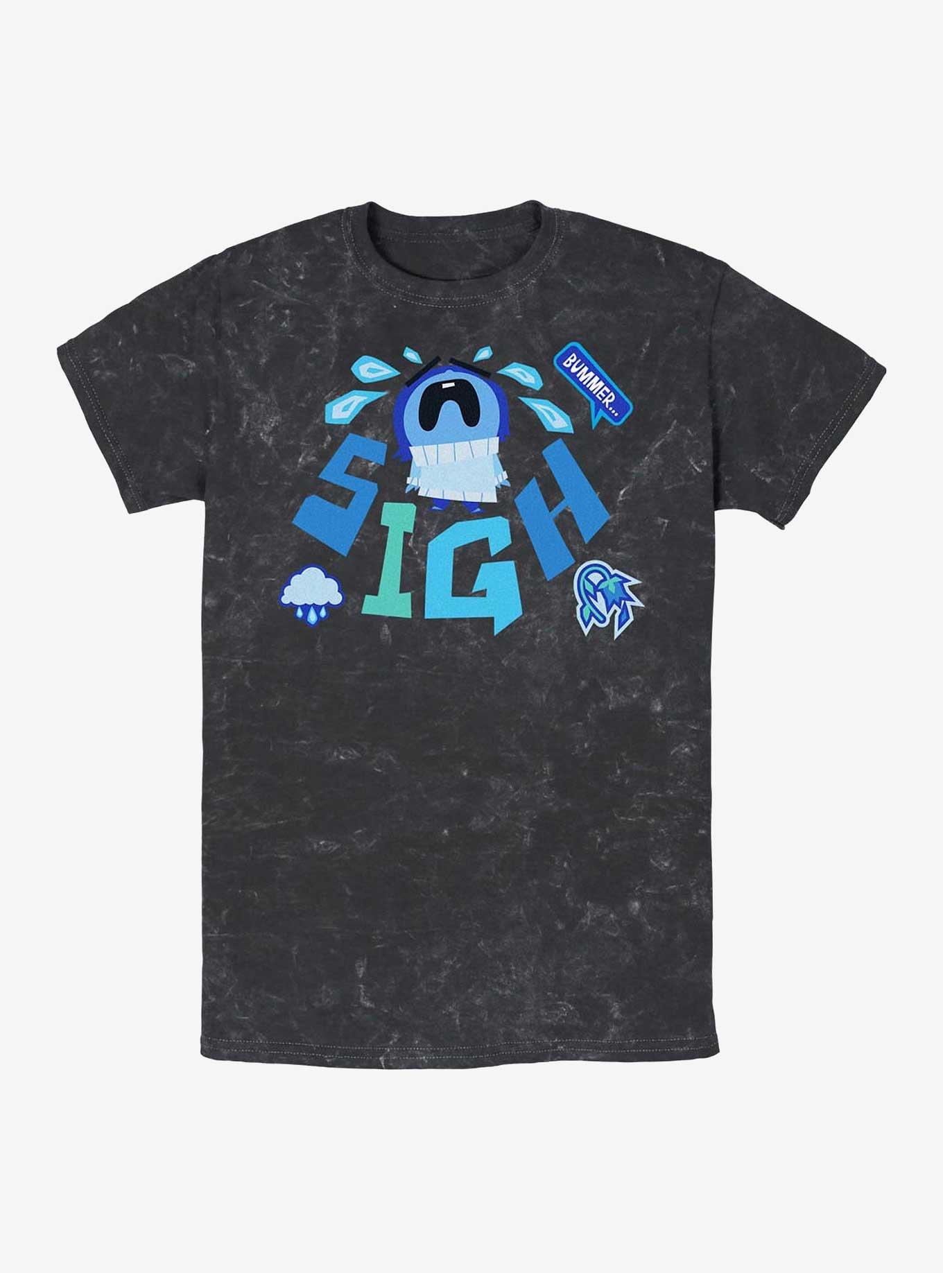 Disney Pixar Inside Out 2 Bummer Sigh Mineral Wash T-Shirt, , hi-res