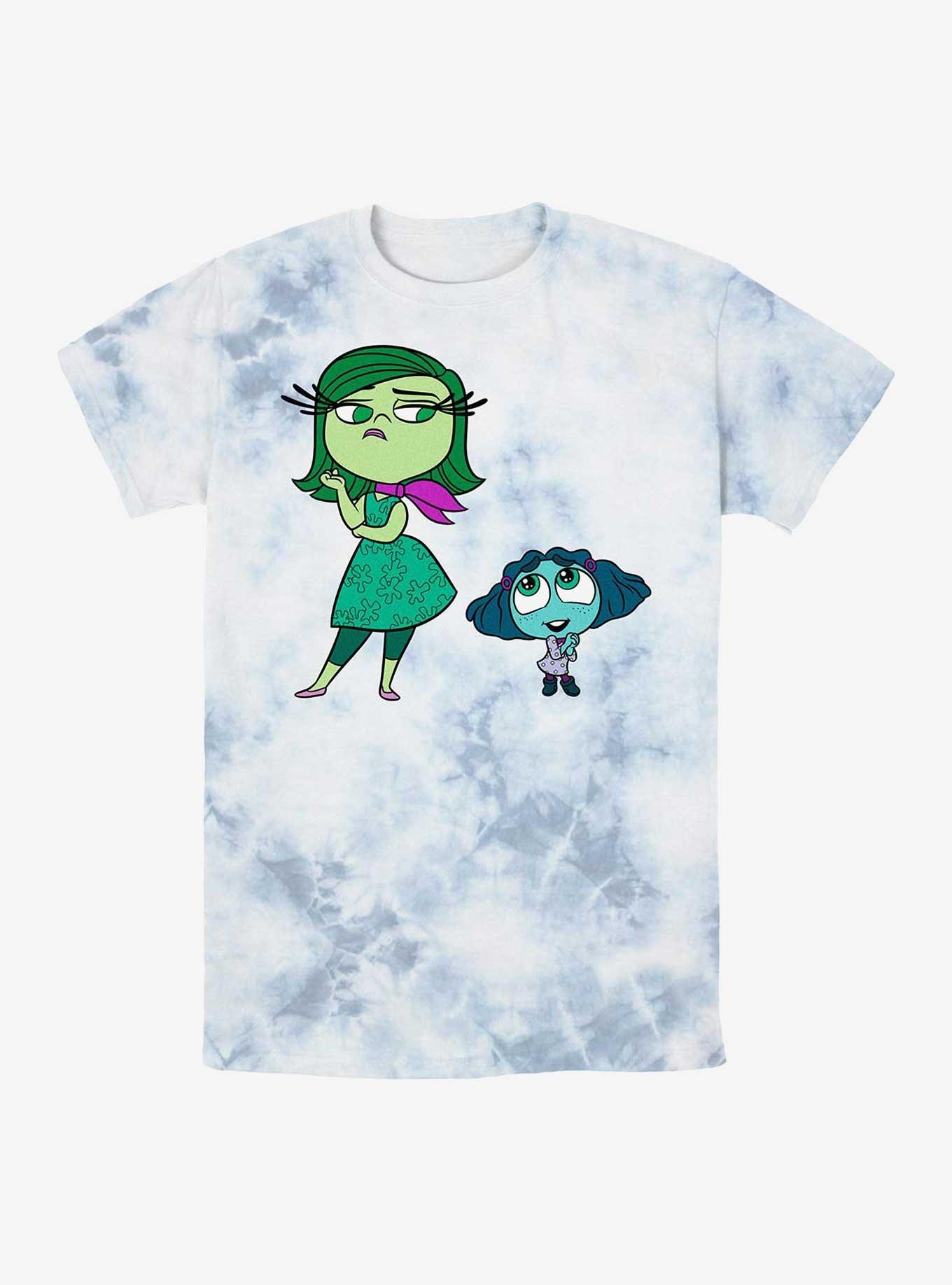 Disney Pixar Inside Out 2 Cute Envy And Disgust Tie-Dye T-Shirt, WHITEBLUE, hi-res