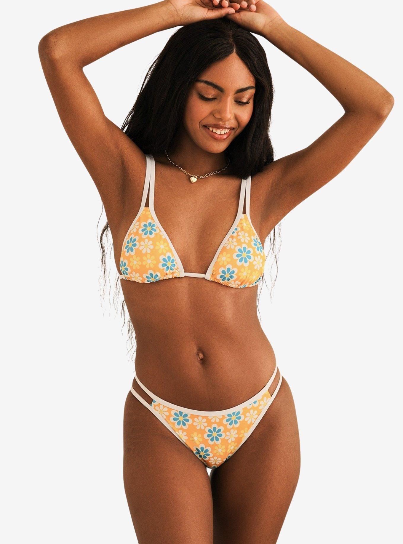 Dippin' Daisy's Cyrus Double Strap Swim Bottom Sunkissed, ORANGE, hi-res