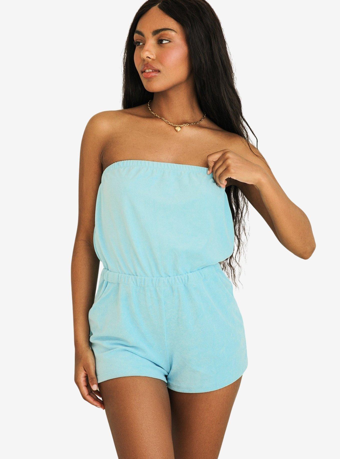 Dippin' Daisy's Napa Bandeau Style Romper Pool Terry, , hi-res