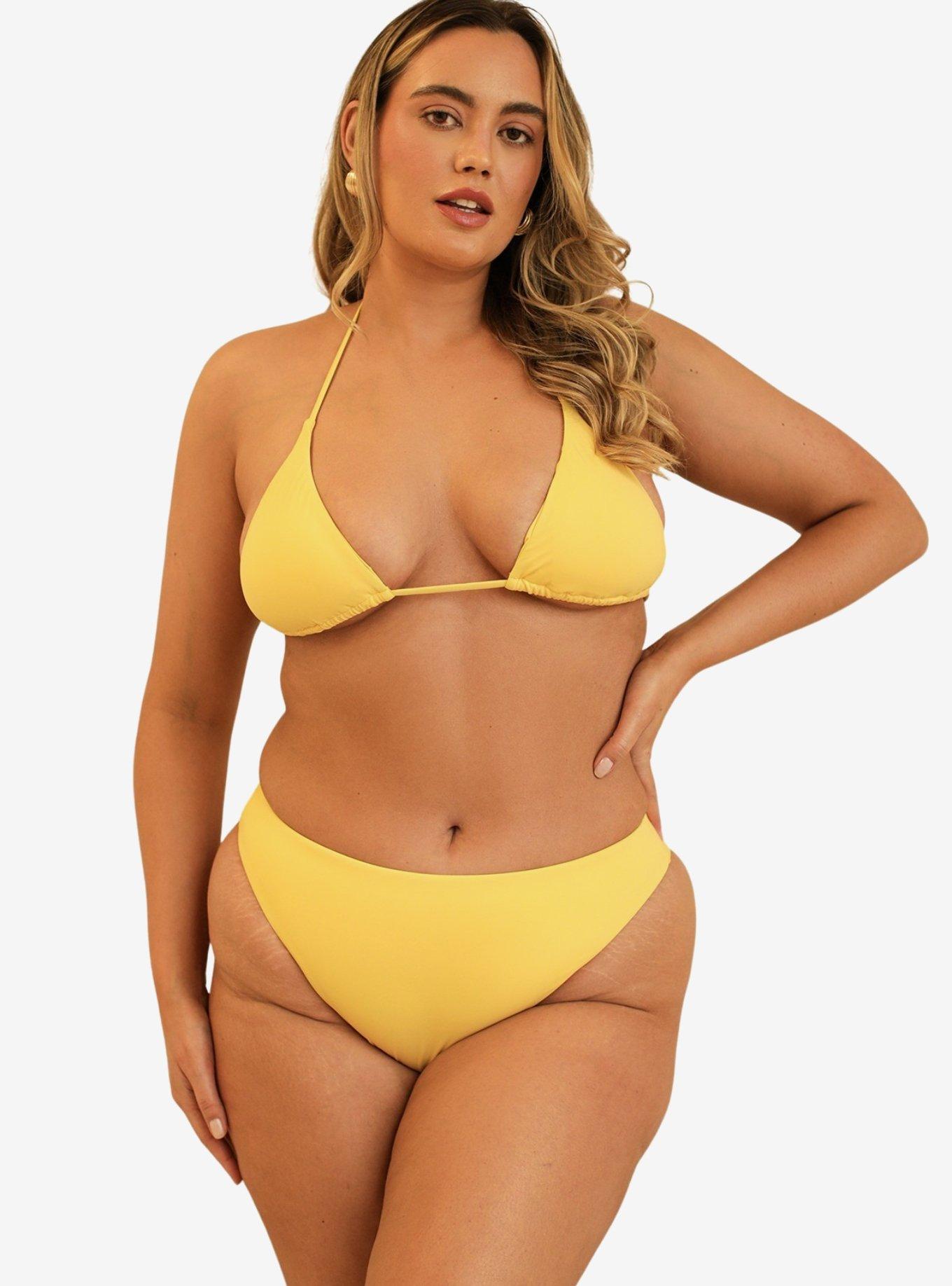 Dippin' Daisy's Seashore High Waist Cheeky Swim Bottom Sunshine, , hi-res