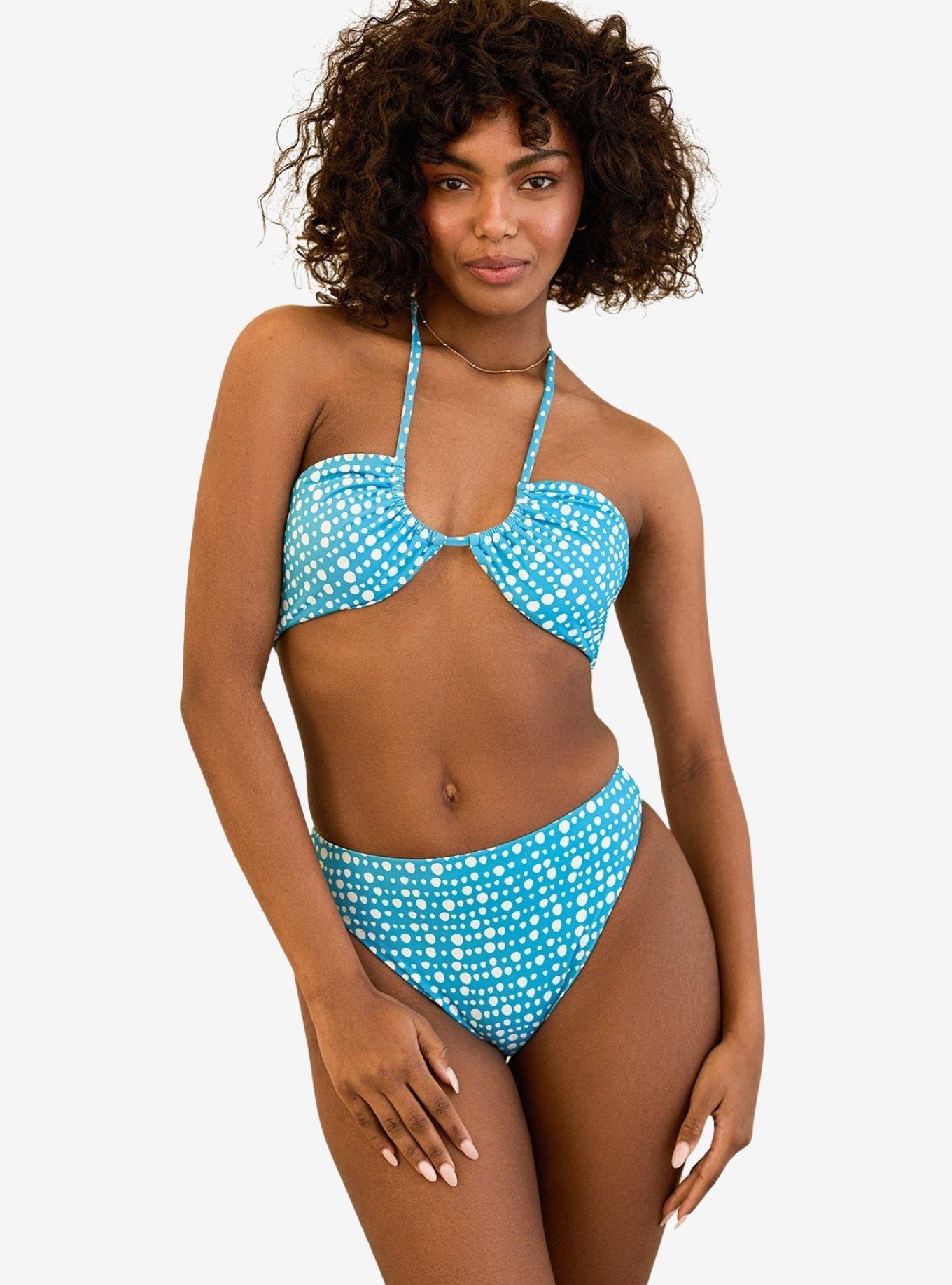 Dippin' Daisy's Amalfi String Tie Bandeau Swim Top Dippin Dot, , hi-res