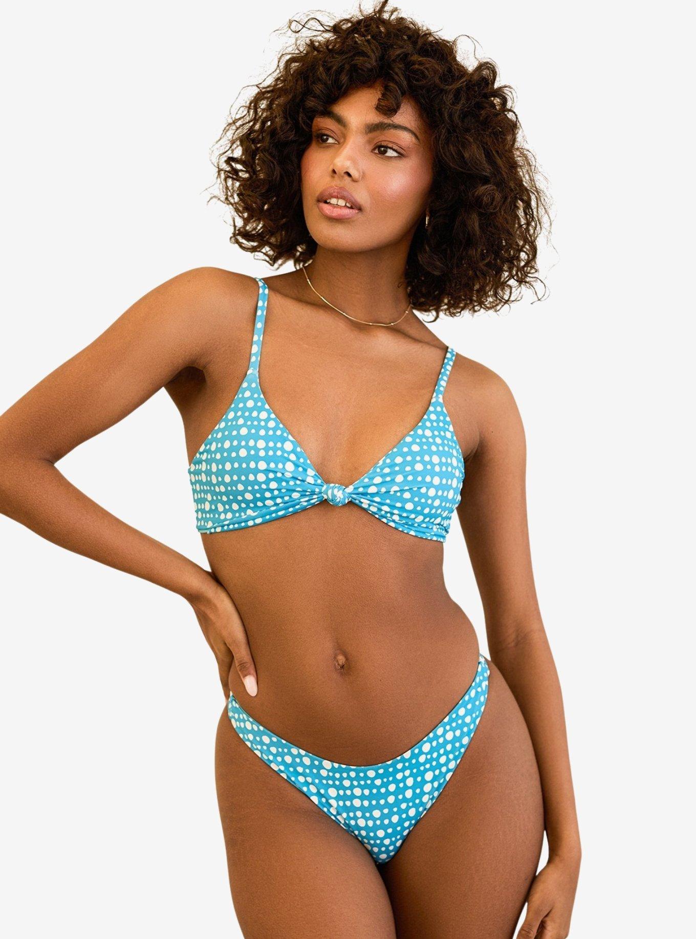 Dippin' Daisy's Zen Knotted Triangle Swim Top Dippin Dot, , hi-res