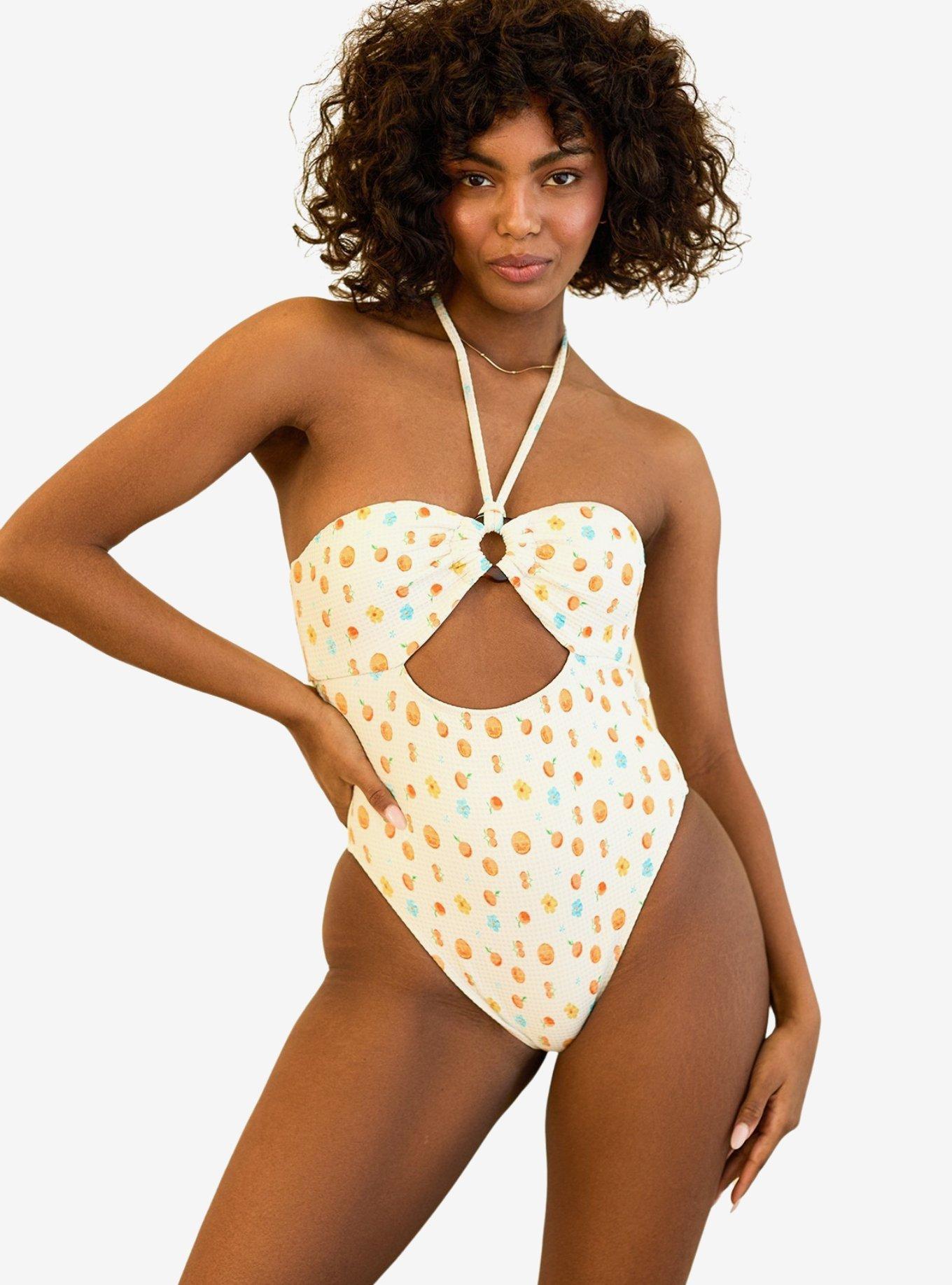 Dippin' Daisy's Wave Rider Adjustable Tie Swim One Piece Clementine, , hi-res