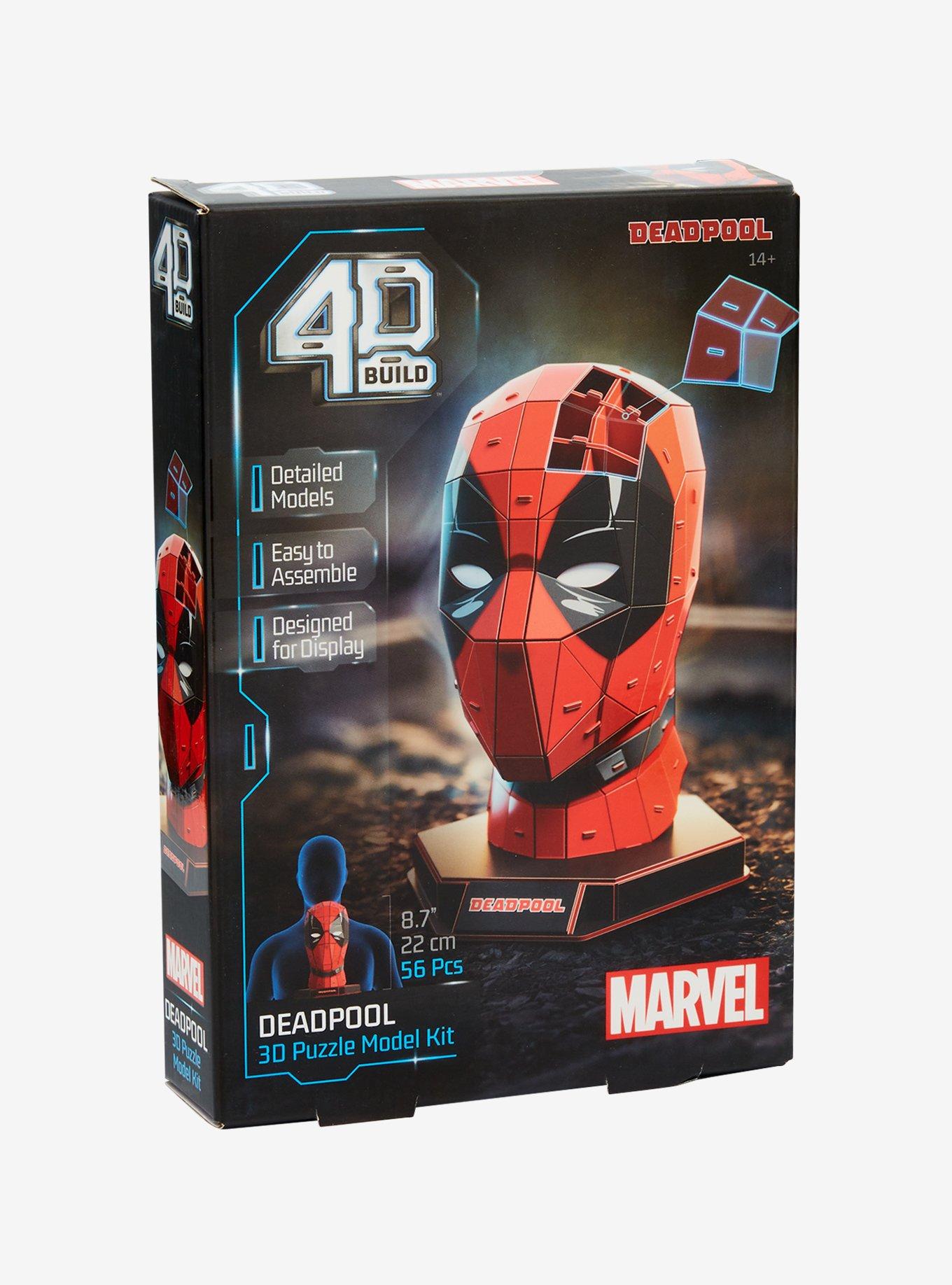 4D Build Marvel Deadpool Mask 3D Puzzle Model Kit, , hi-res