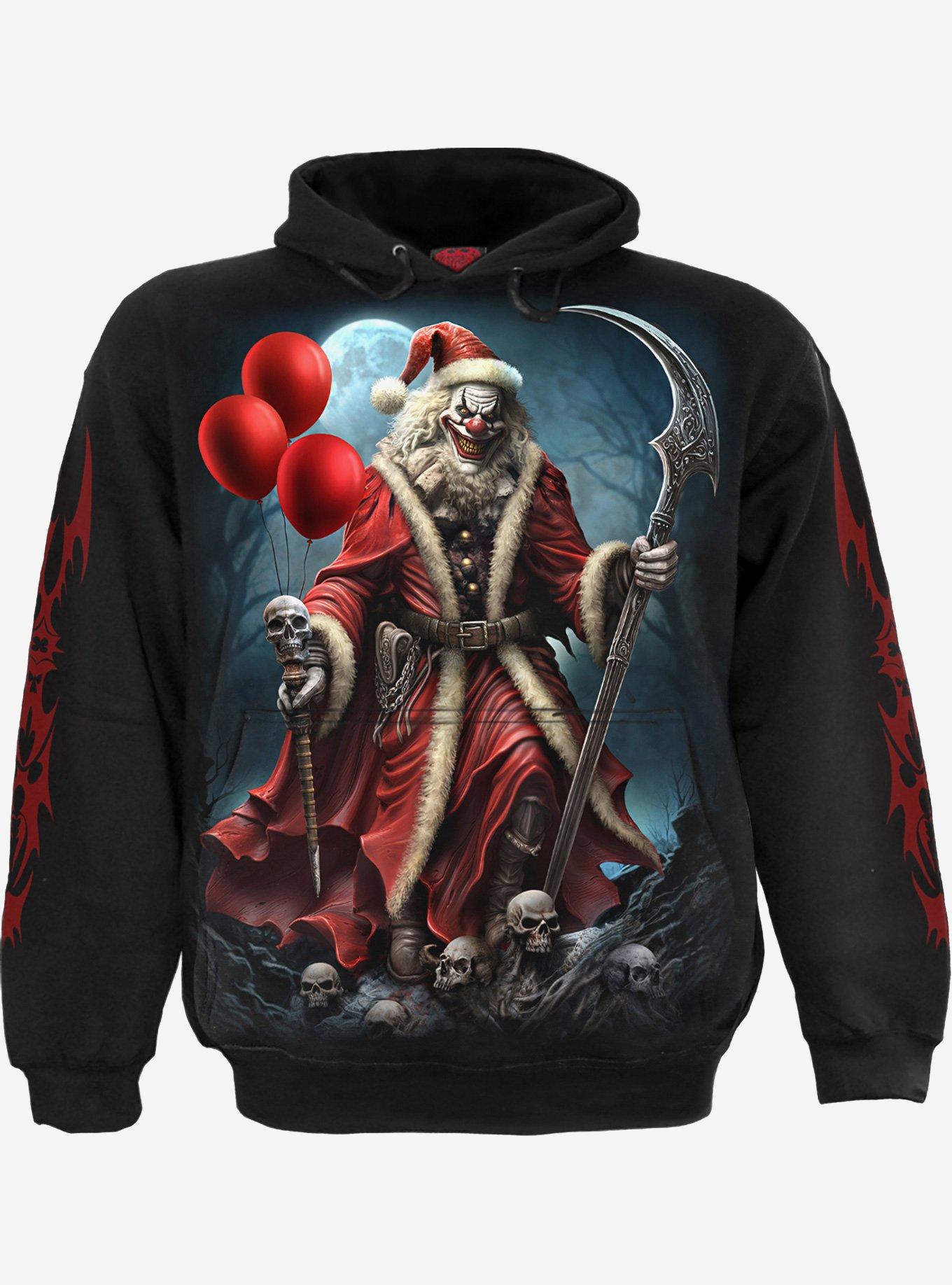 Spiral Santa Clown Hoodie, , hi-res