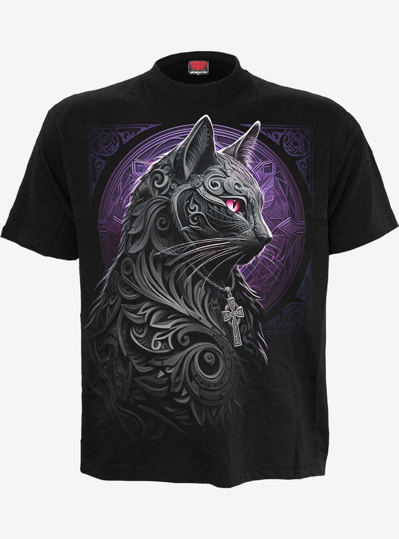 Spiral Celtic Whiskers Front Print T-Shirt, , hi-res
