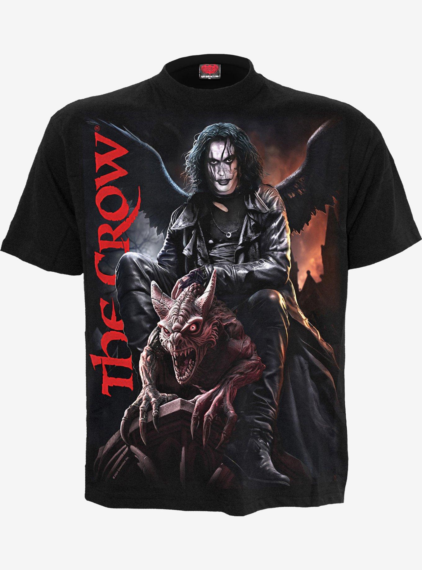 Spiral The Crow Gargoyle Front Print T-Shirt, , hi-res