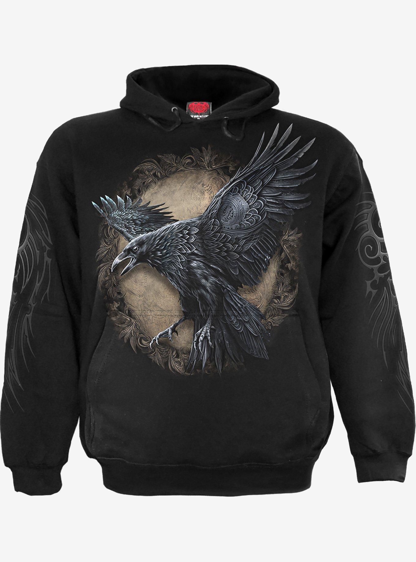 Spiral Raven Wise Hoodie, , hi-res