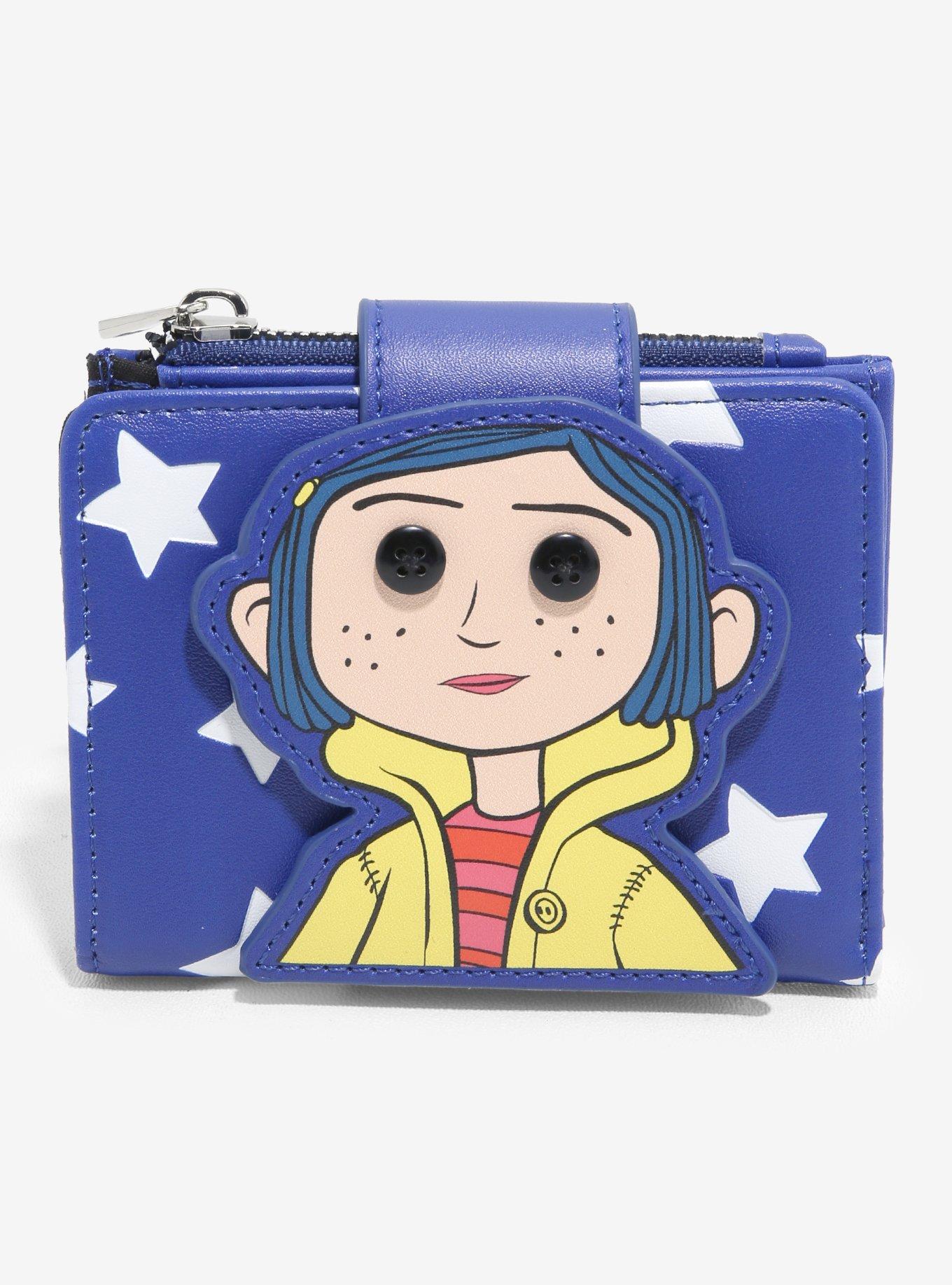 Coraline Doll & Stars Mini Flap Wallet, , hi-res