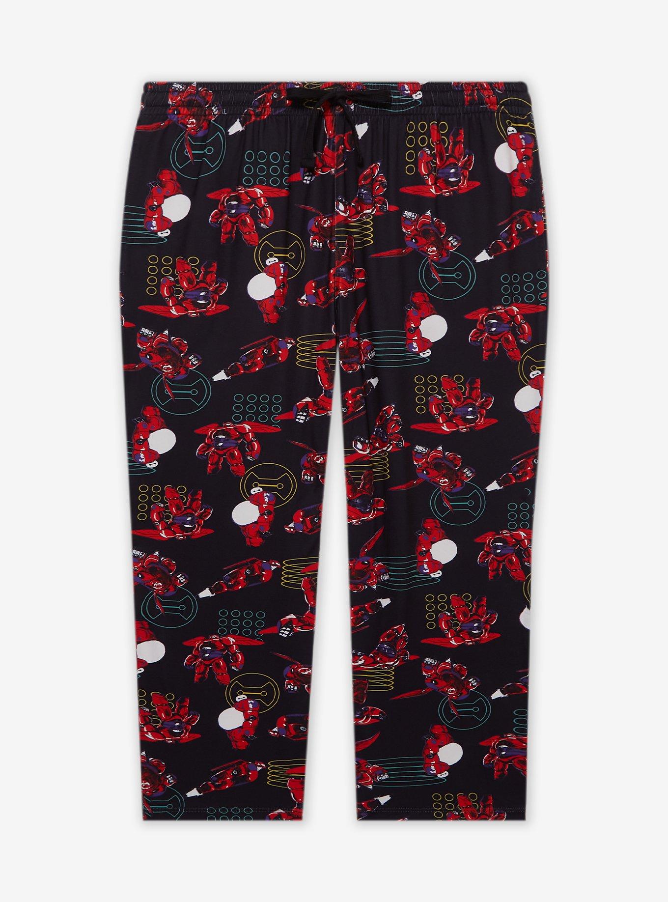 Disney Big Hero 6 Baymax in Suit Allover Print Women's Plus Size Sleep Pants - BoxLunch Exclusive, , hi-res