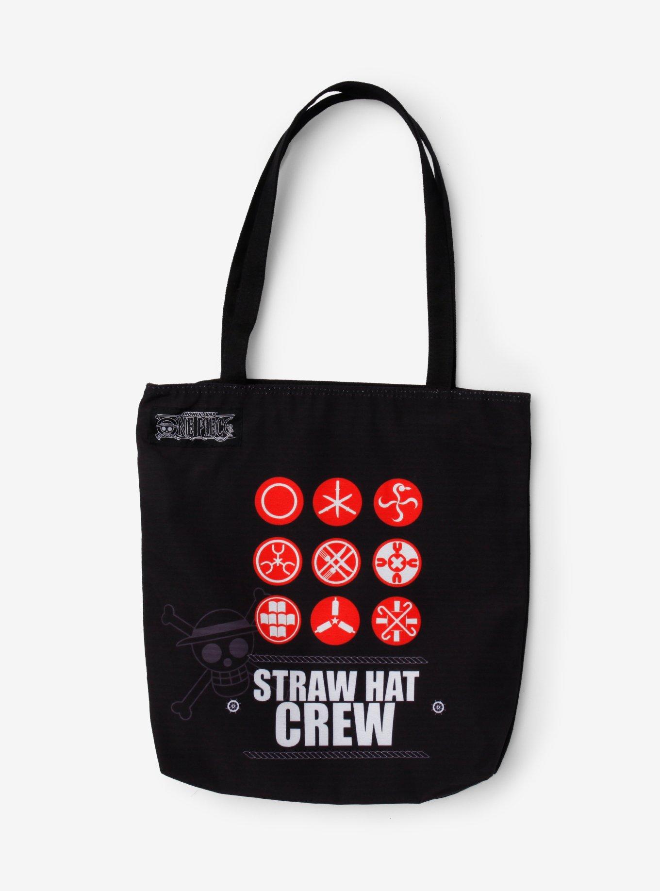 One Piece Straw Hat Crew Circle Symbols Tote Bag, , hi-res