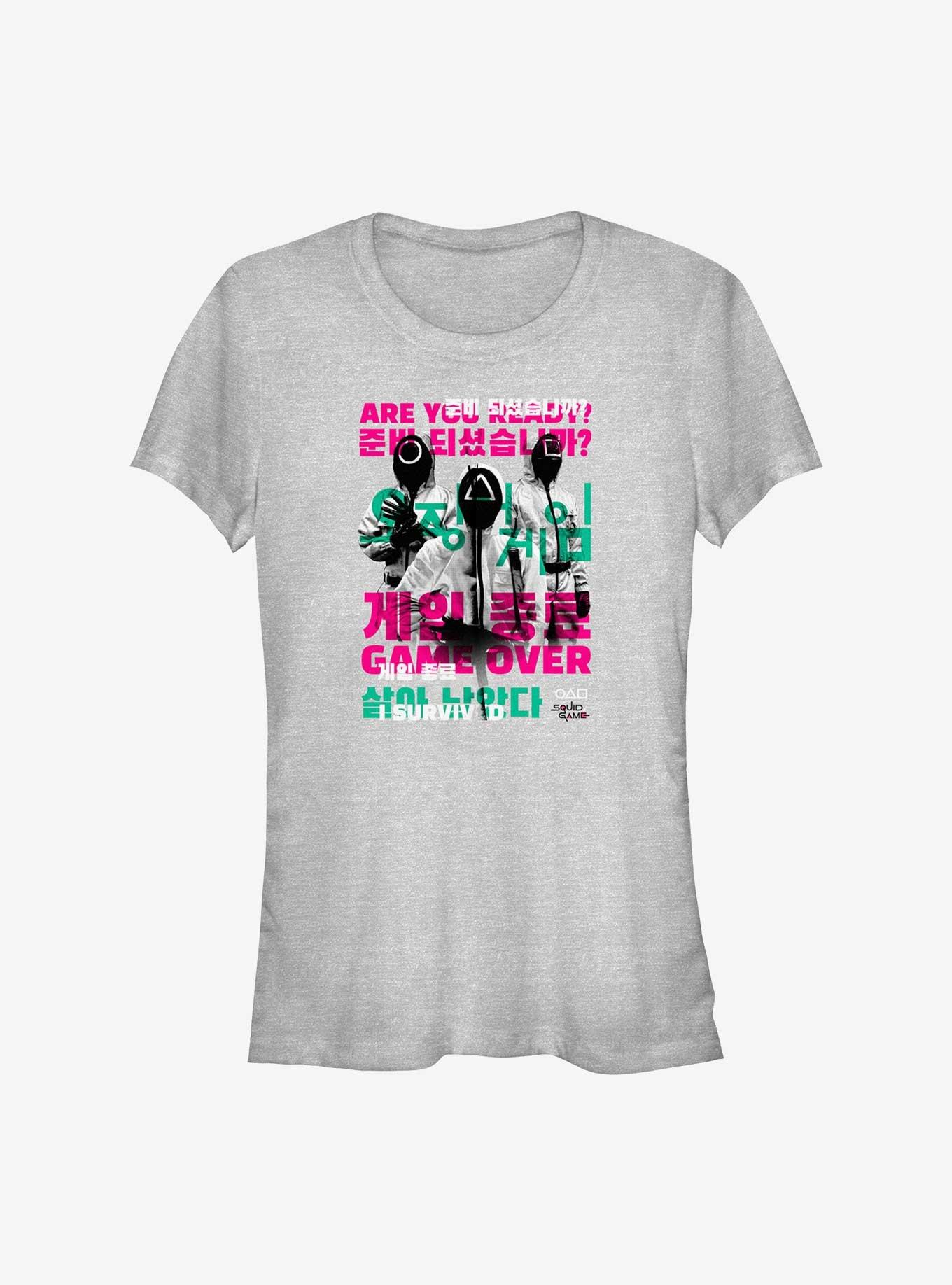 Squid Game Game Over I Survived Girls T-Shirt