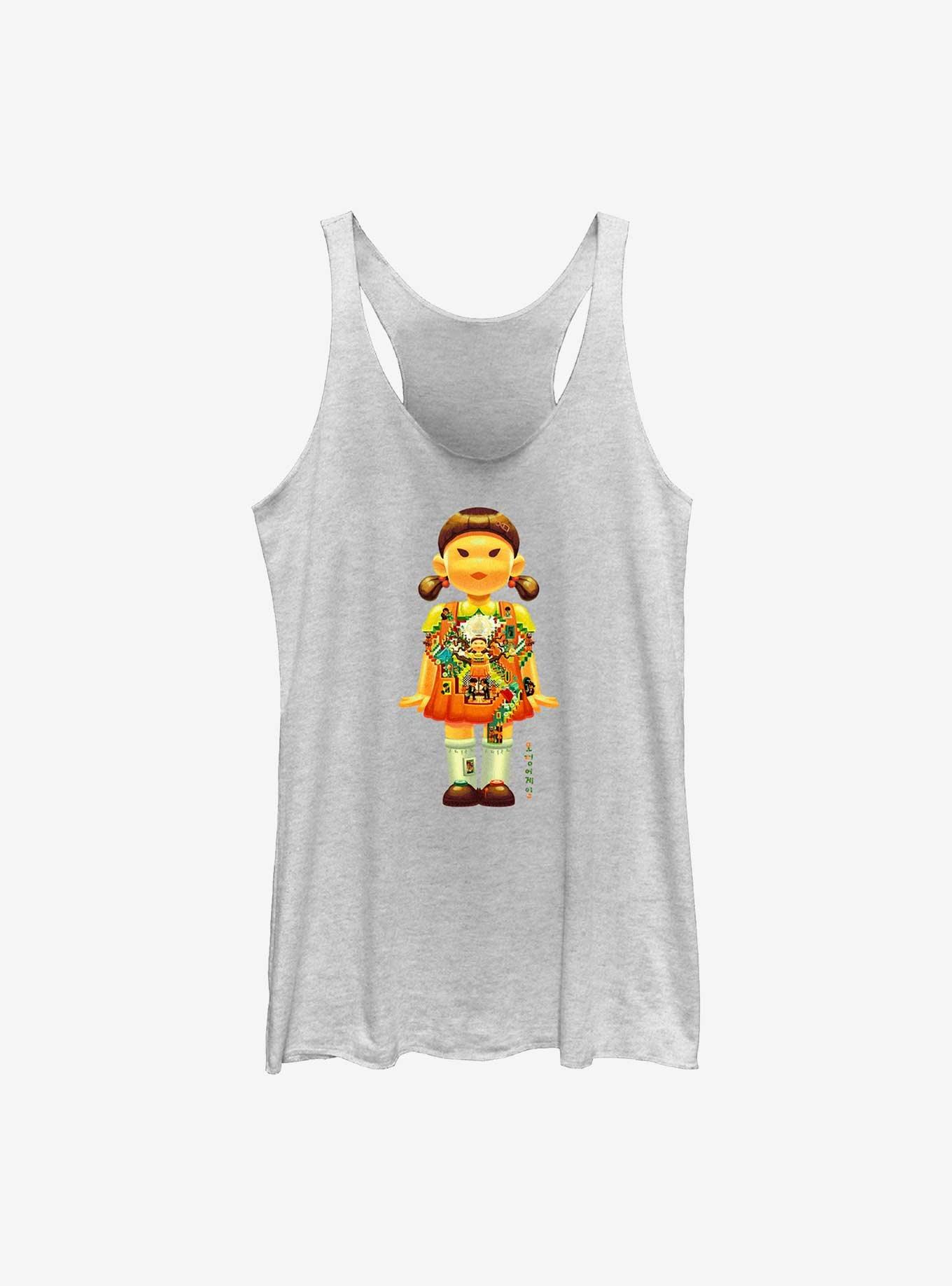 Squid Game Big Doll Girls Tank, WHITE HTR, hi-res