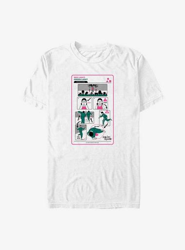 Squid Game Game One Instructions T-Shirt - WHITE | Hot Topic