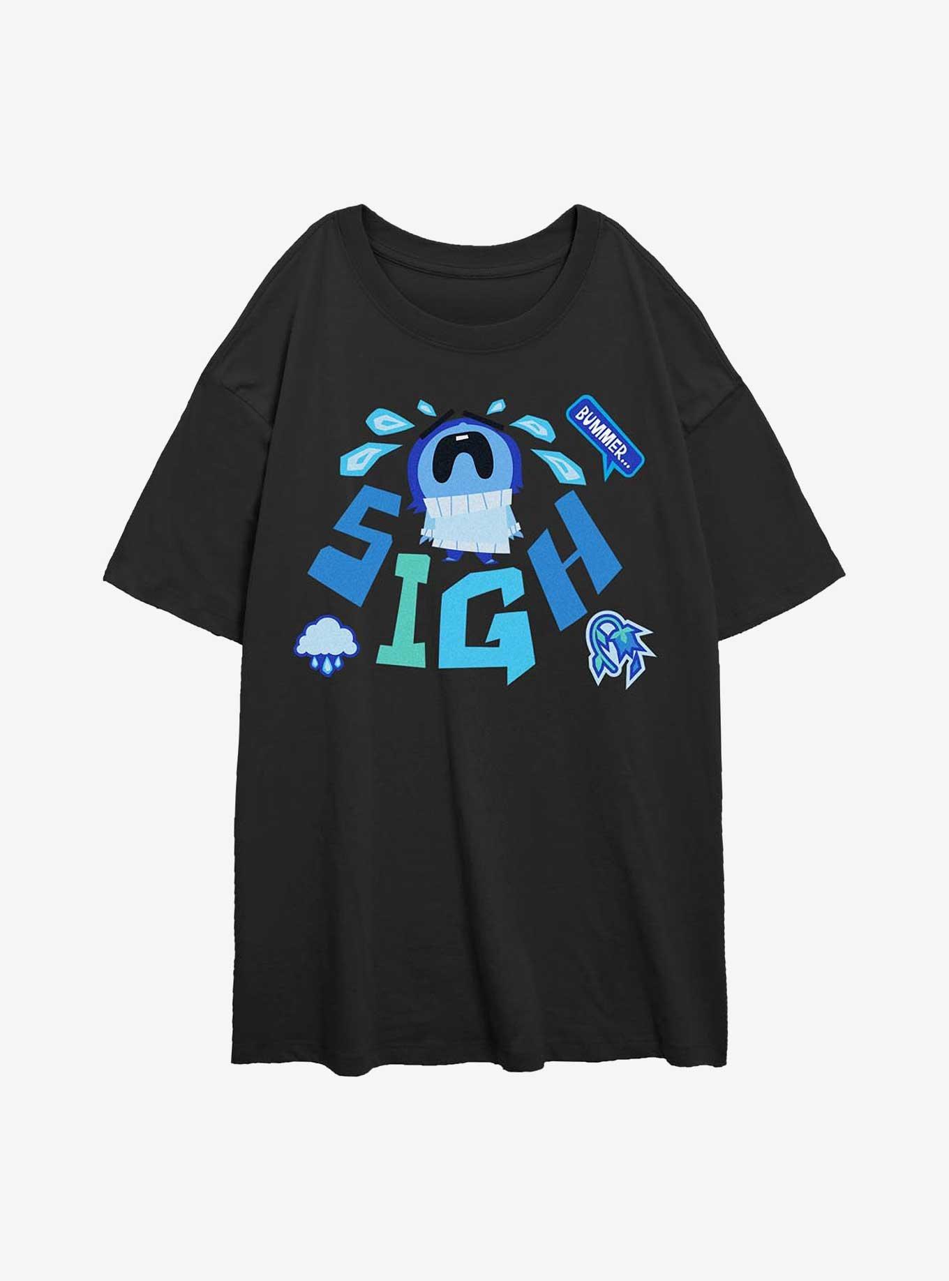 Disney Pixar Inside Out 2 Sadness Sigh Girls Oversized T-Shirt, , hi-res