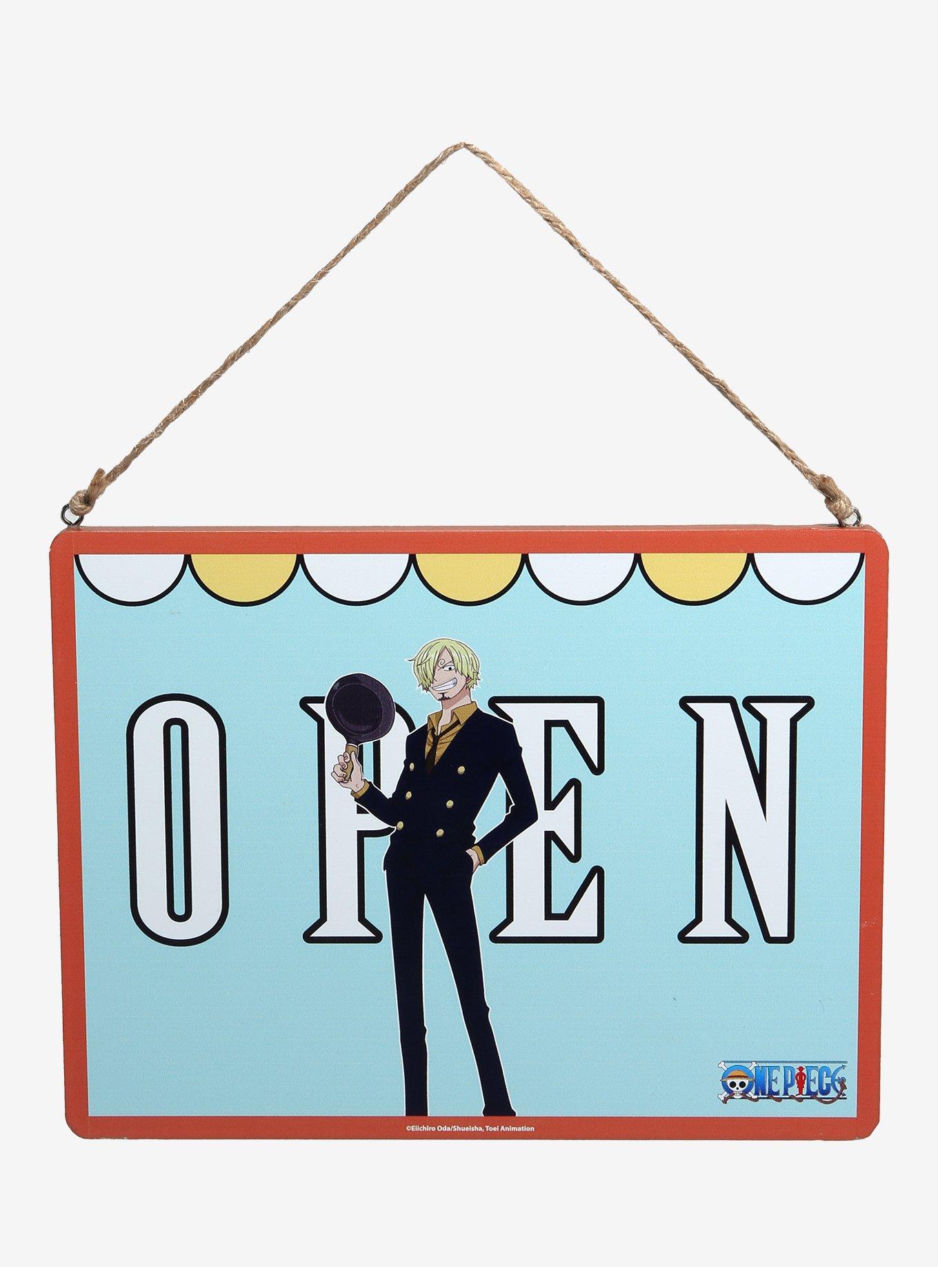 One Piece Sanji Open/Close Sign Wall Art Hot Topic Exclusive, , hi-res