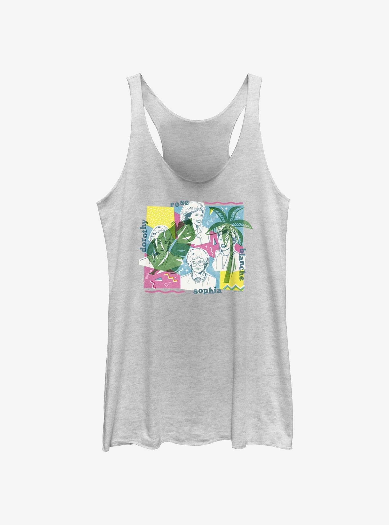 Golden Girls Dorothy Rose Blanche Sophia Womens Tank Top, WHITE HTR, hi-res