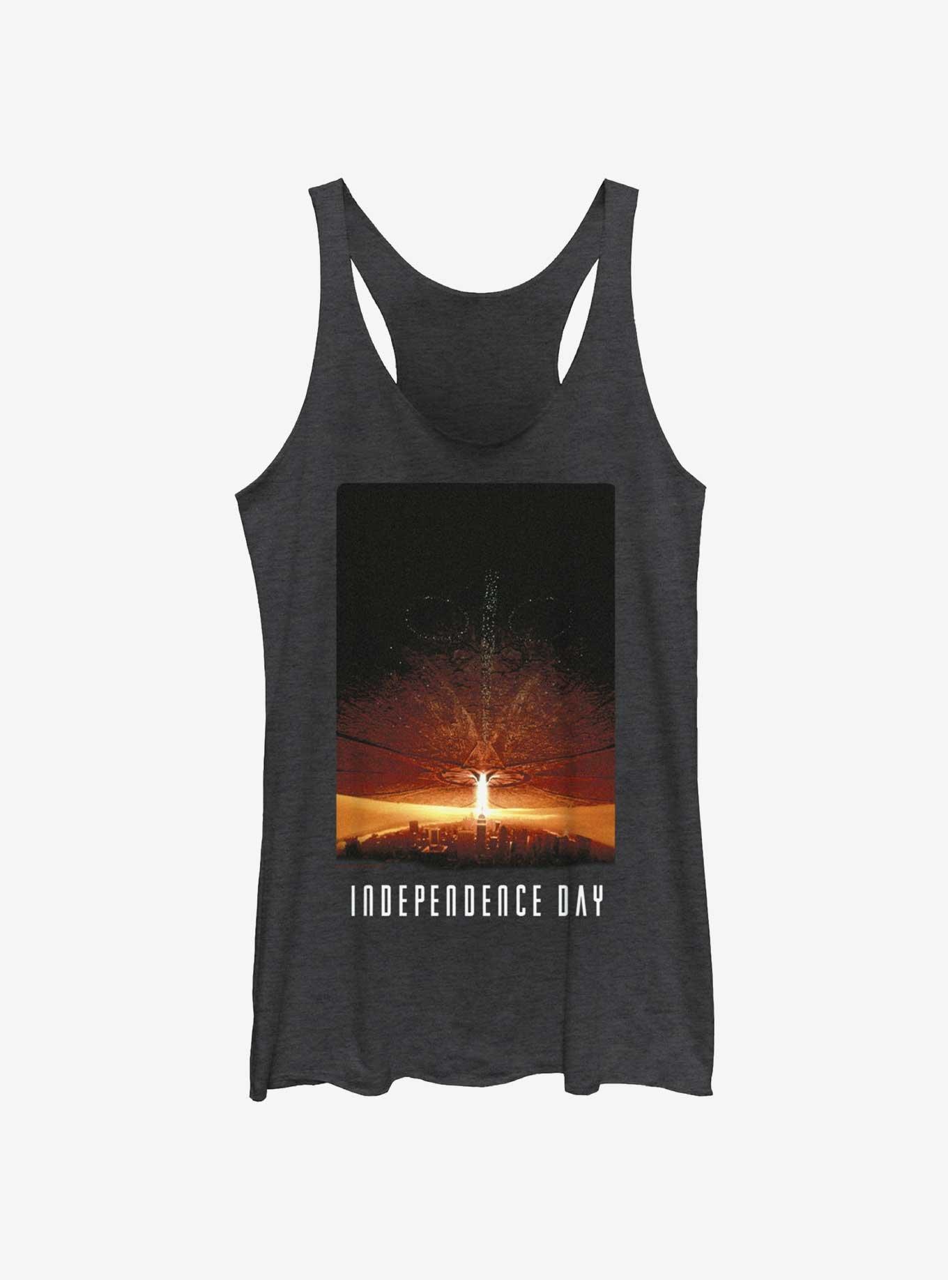 Independence Day Movie Poster Womens Tank Top, BLK HTR, hi-res