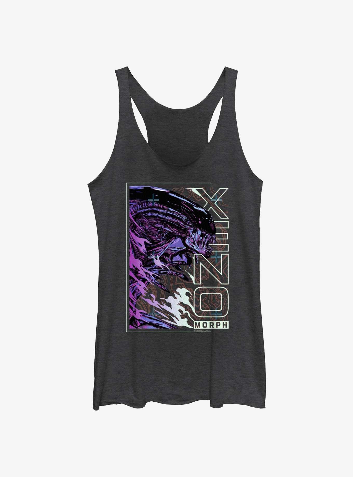 Alien Xeno Morph Womens Tank Top, BLK HTR, hi-res