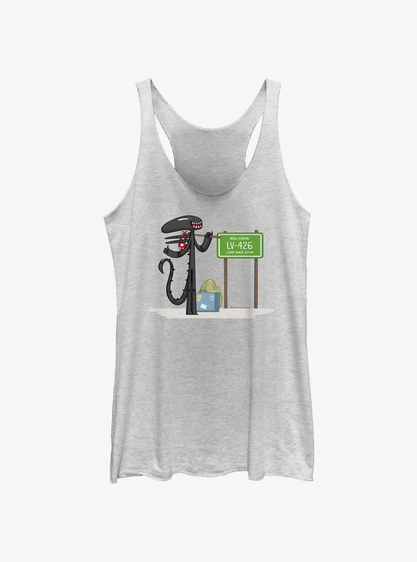 Alien Little Trip Womens Tank Top, WHITE HTR, hi-res