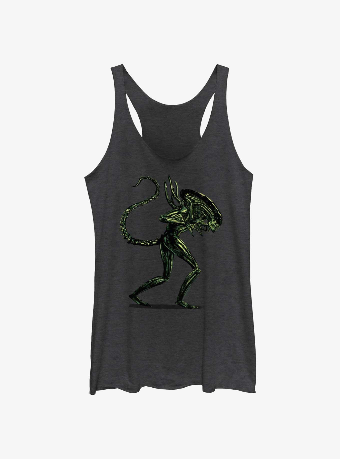 Alien Alien Hunting Womens Tank Top, BLK HTR, hi-res