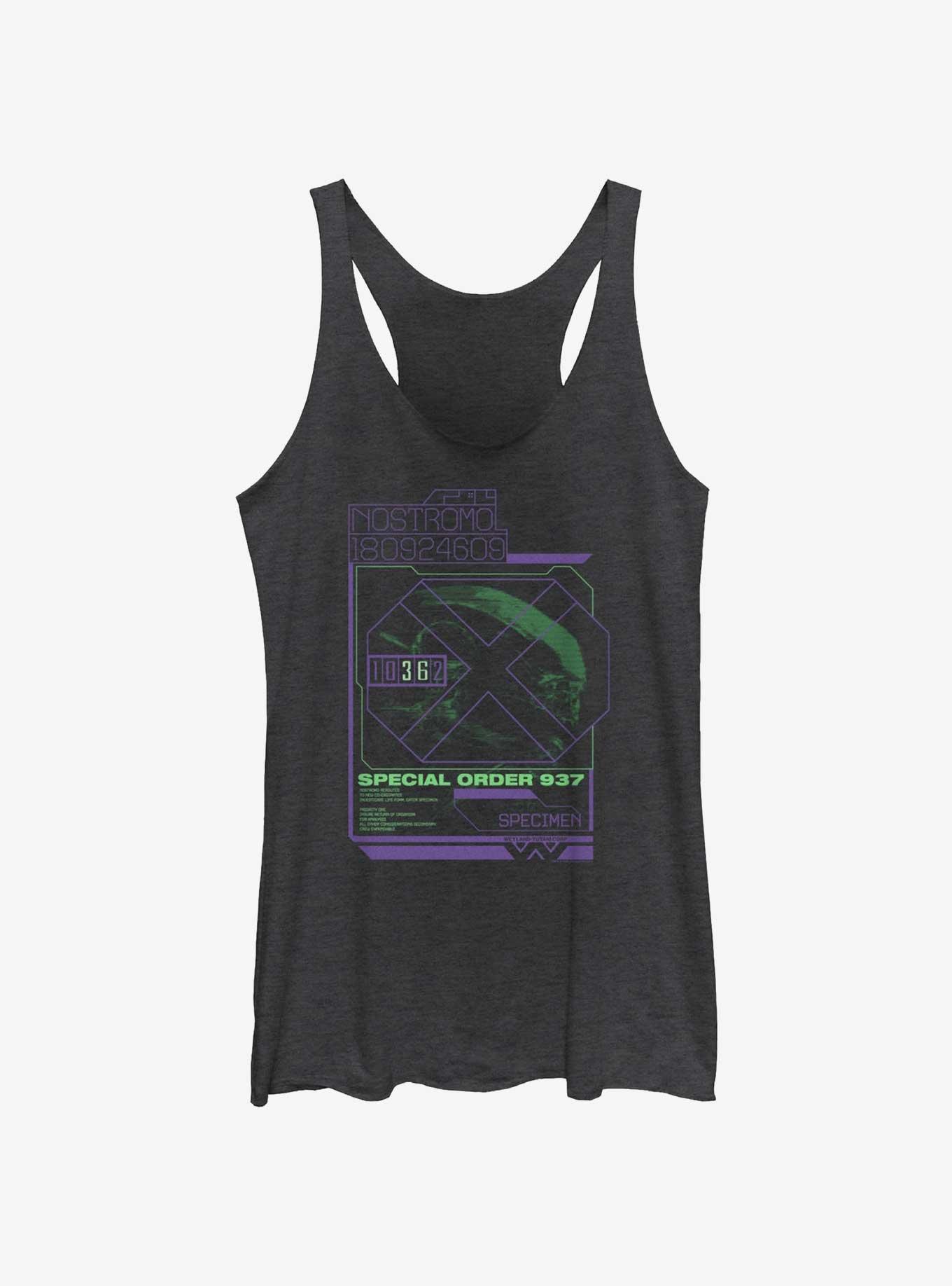 Alien Special Order 937 Womens Tank Top, BLK HTR, hi-res