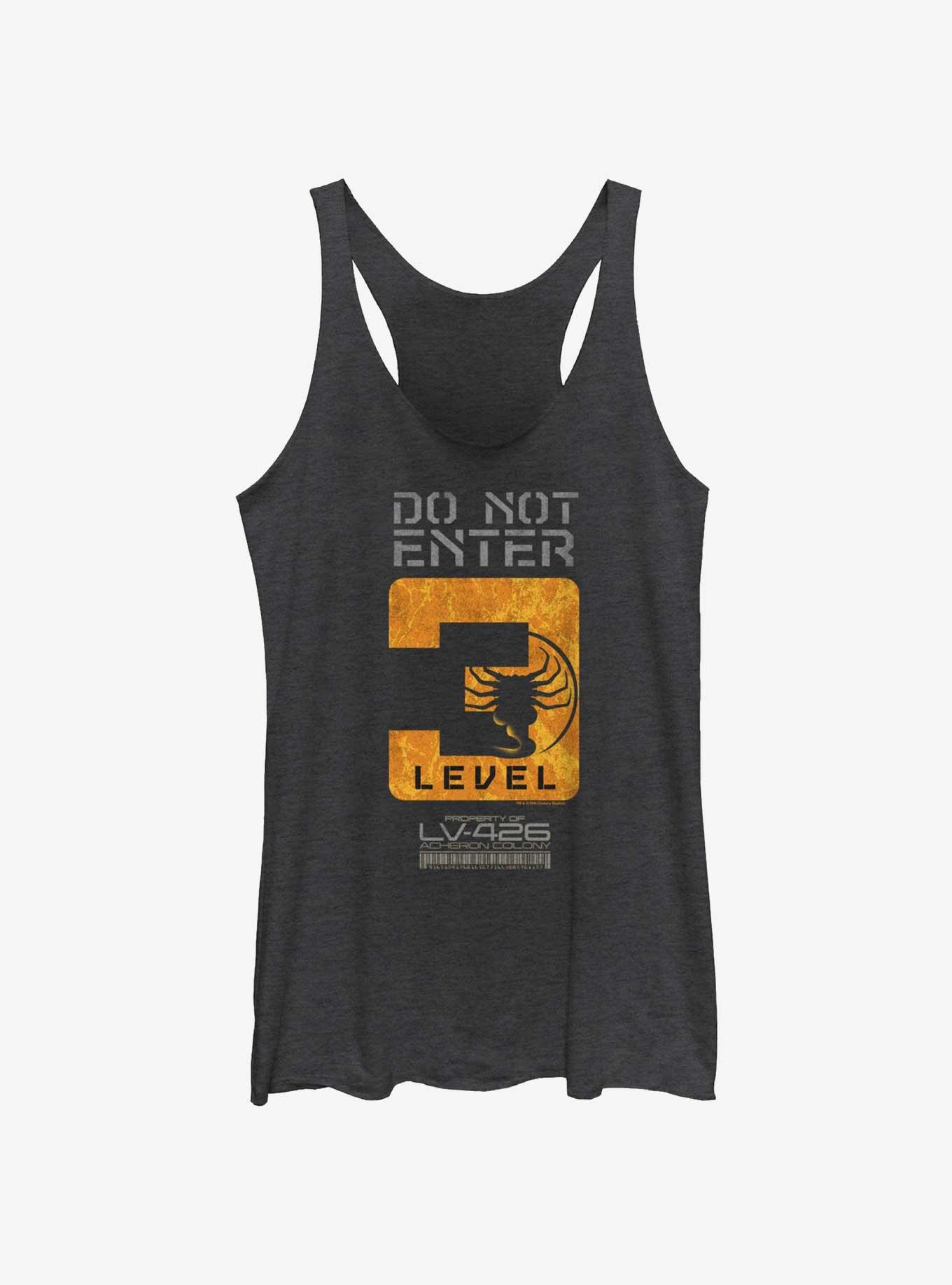 Alien Do Not Enter Level Womens Tank Top, , hi-res