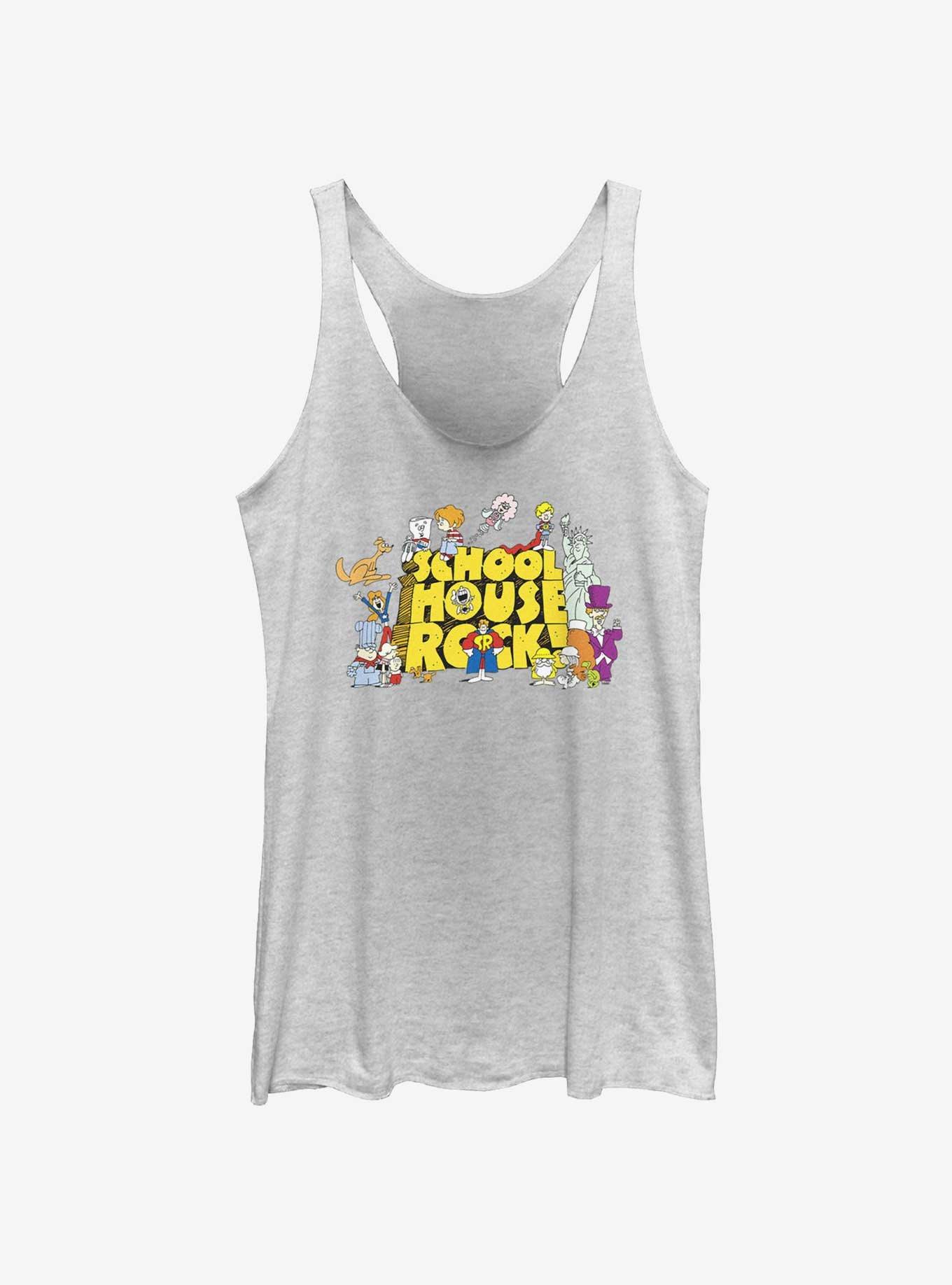 Schoolhouse Rock Title Group Logo Womens Tank Top, , hi-res