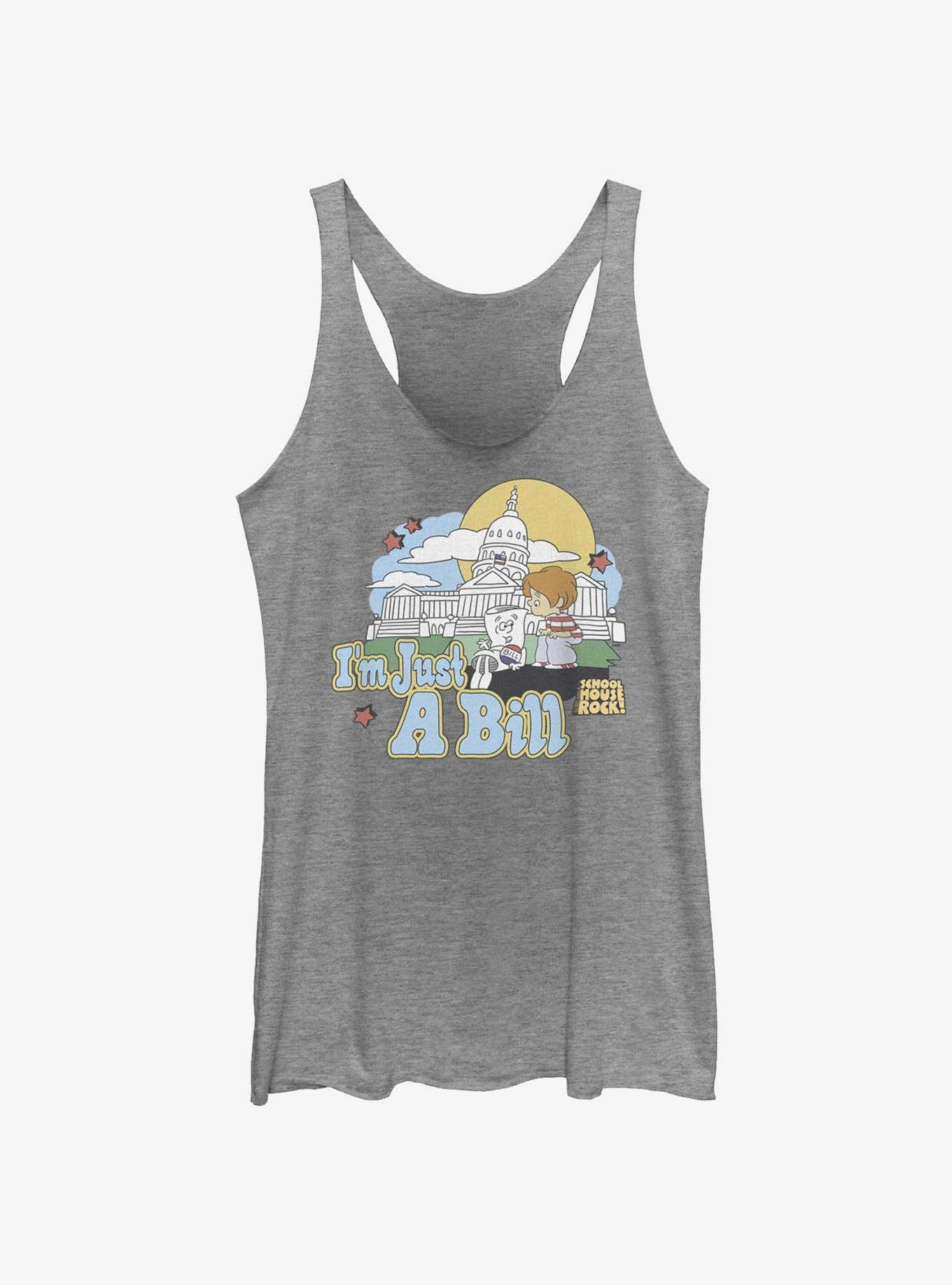 Schoolhouse Rock Just A Bill Womens Tank Top, GRAY HTR, hi-res