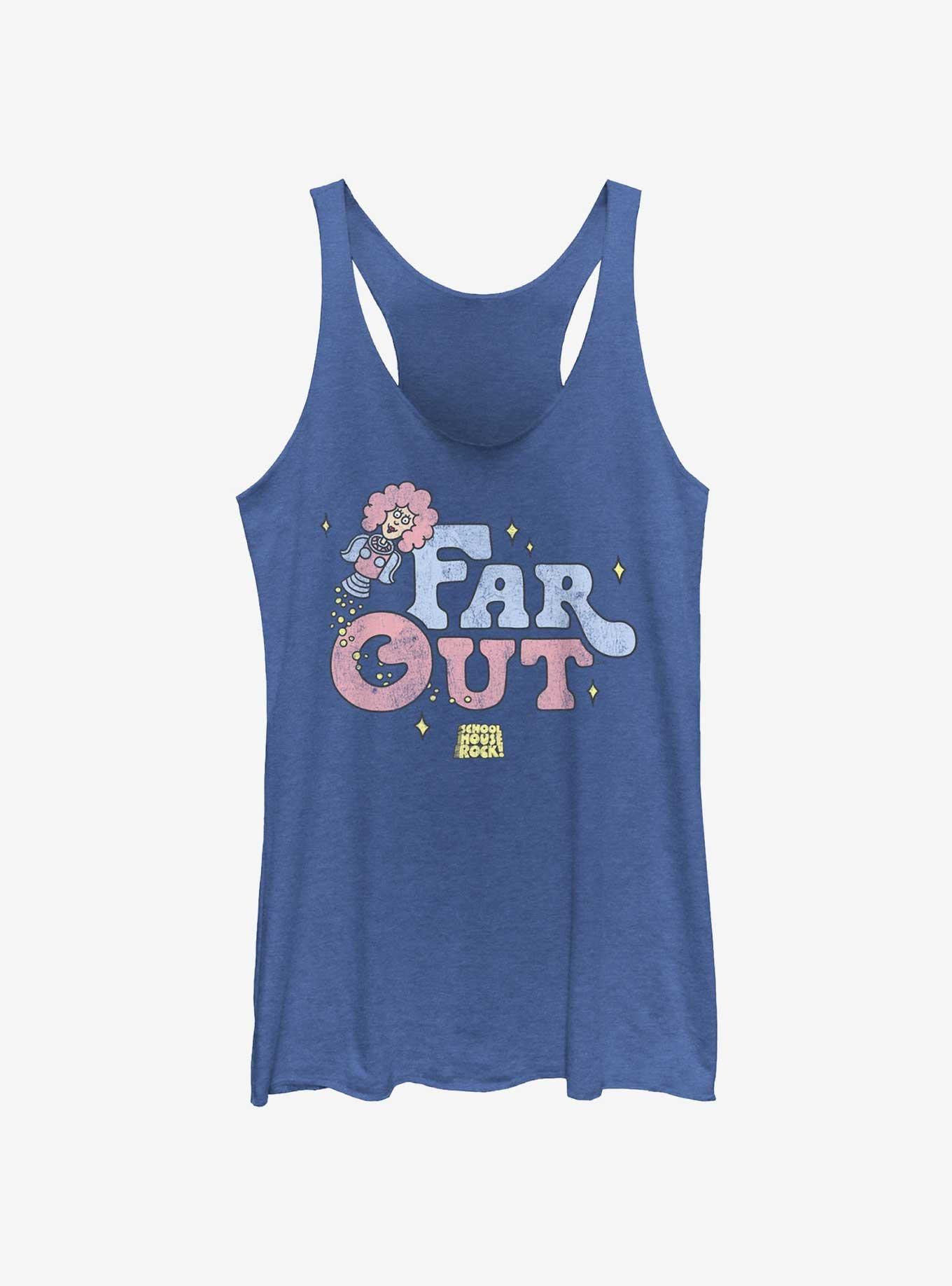 Schoolhouse Rock Far Out Womens Tank Top, ROY HTR, hi-res