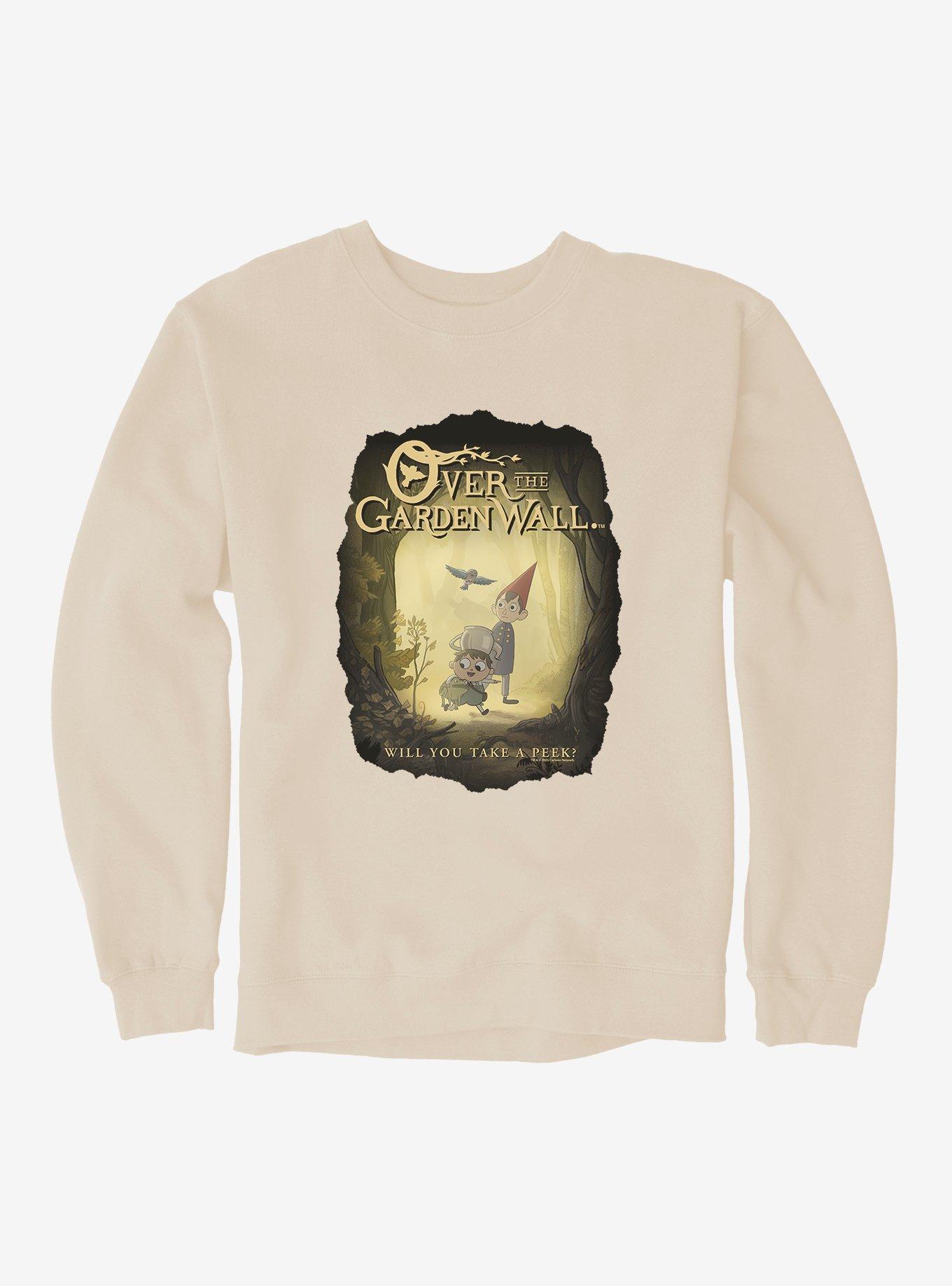 Over The Garden Wall Will You Take A Peek Sweatshirt, SAND, hi-res