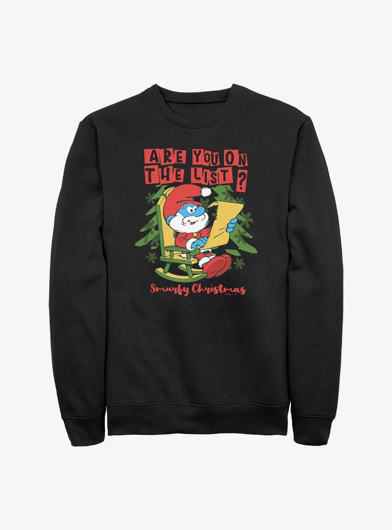 The Smurfs Are You On The List Sweatshirt, , hi-res