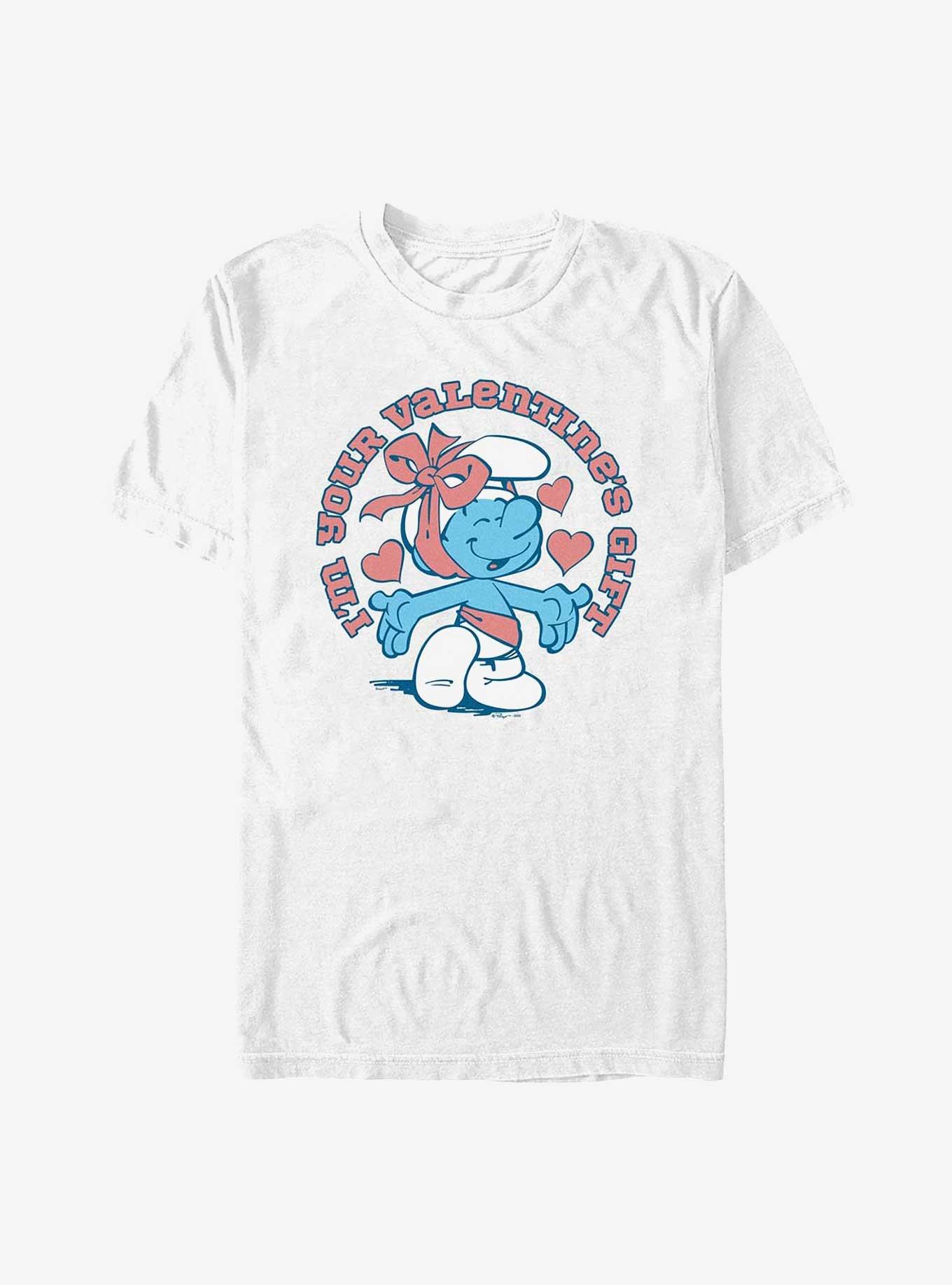 The Smurfs Im Your Valentines Gift T-Shirt, WHITE, hi-res