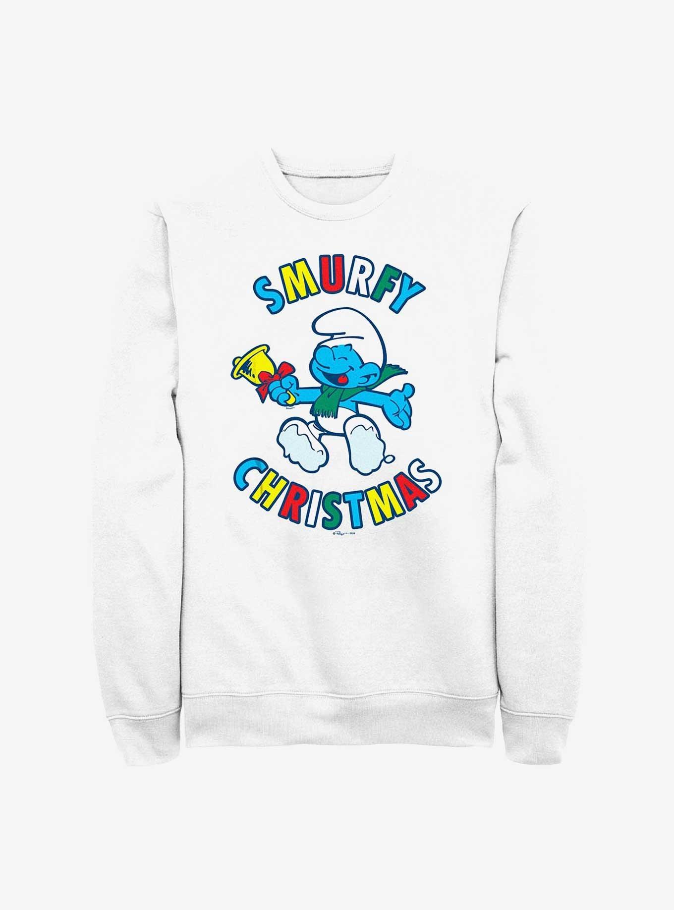 The Smurfs Happy Smurfy Christmas Sweatshirt, , hi-res